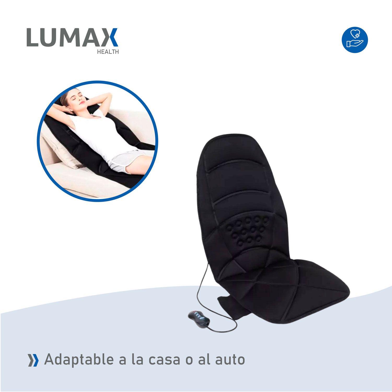 Asiento Masajeador Espalda Calor Hogar o Auto-6