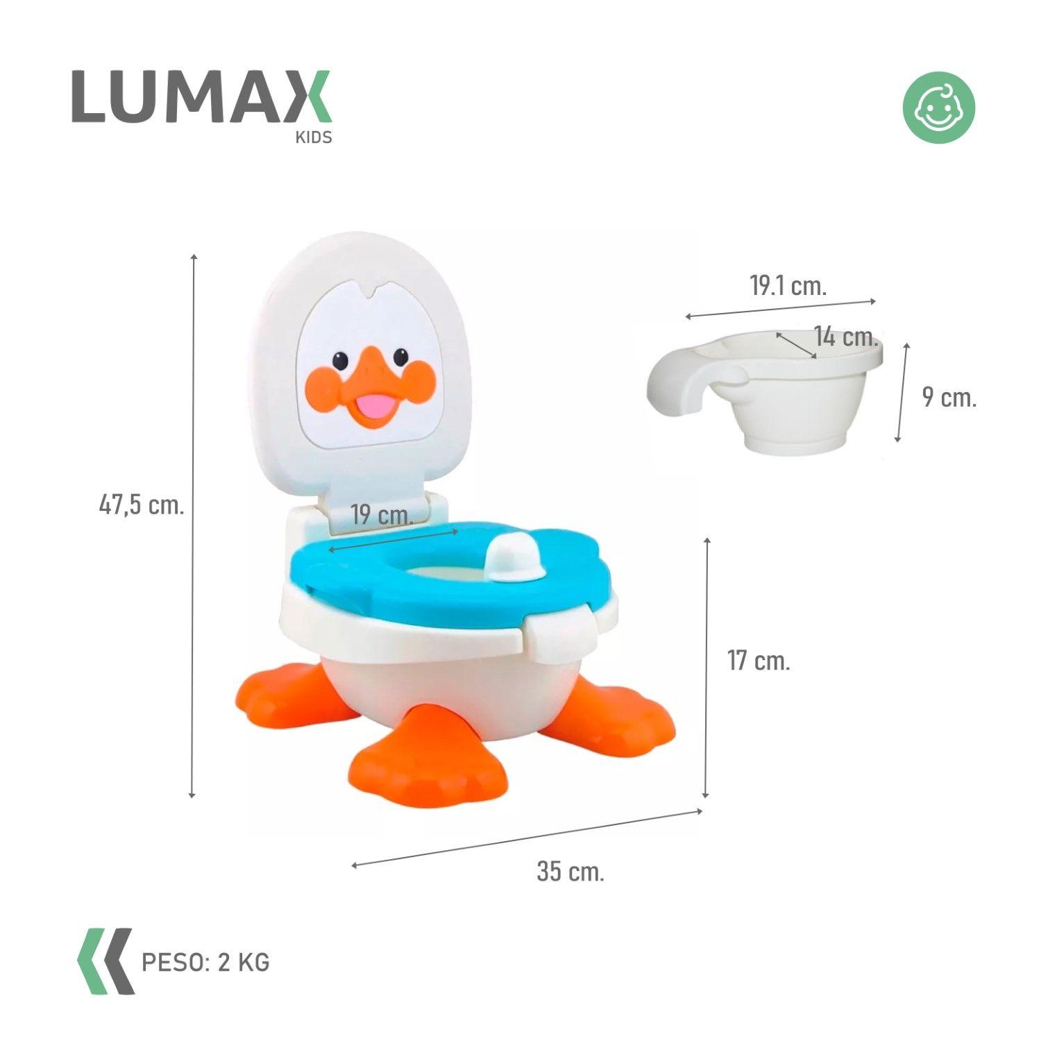 Pelela Bacinica Pato Bebe 3 En 1 Niño O Niña Celeste-2