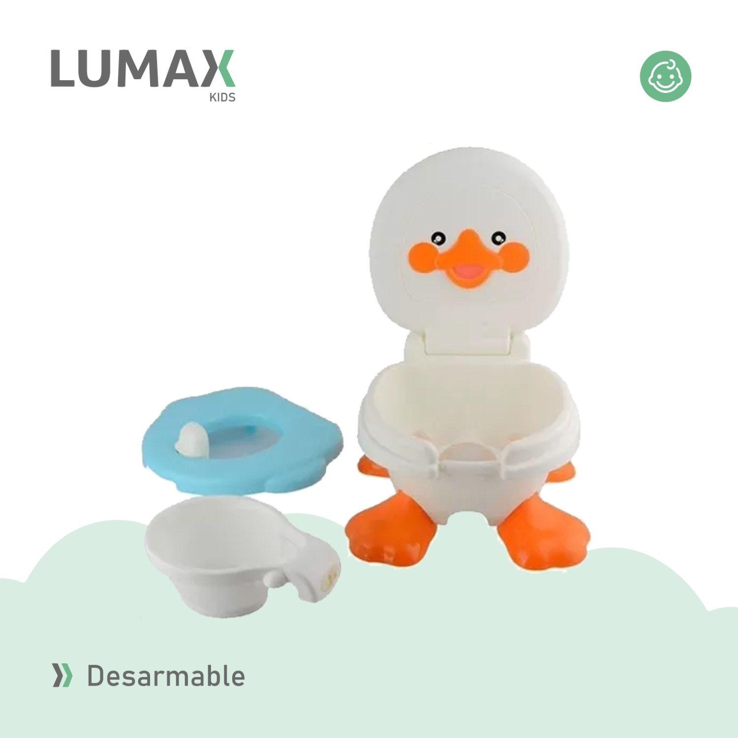 Pelela Bacinica Pato Bebe 3 En 1 Niño O Niña Celeste-4