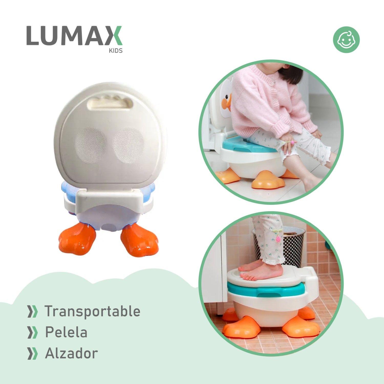 Pelela Bacinica Pato Bebe 3 En 1 Niño O Niña Celeste-5