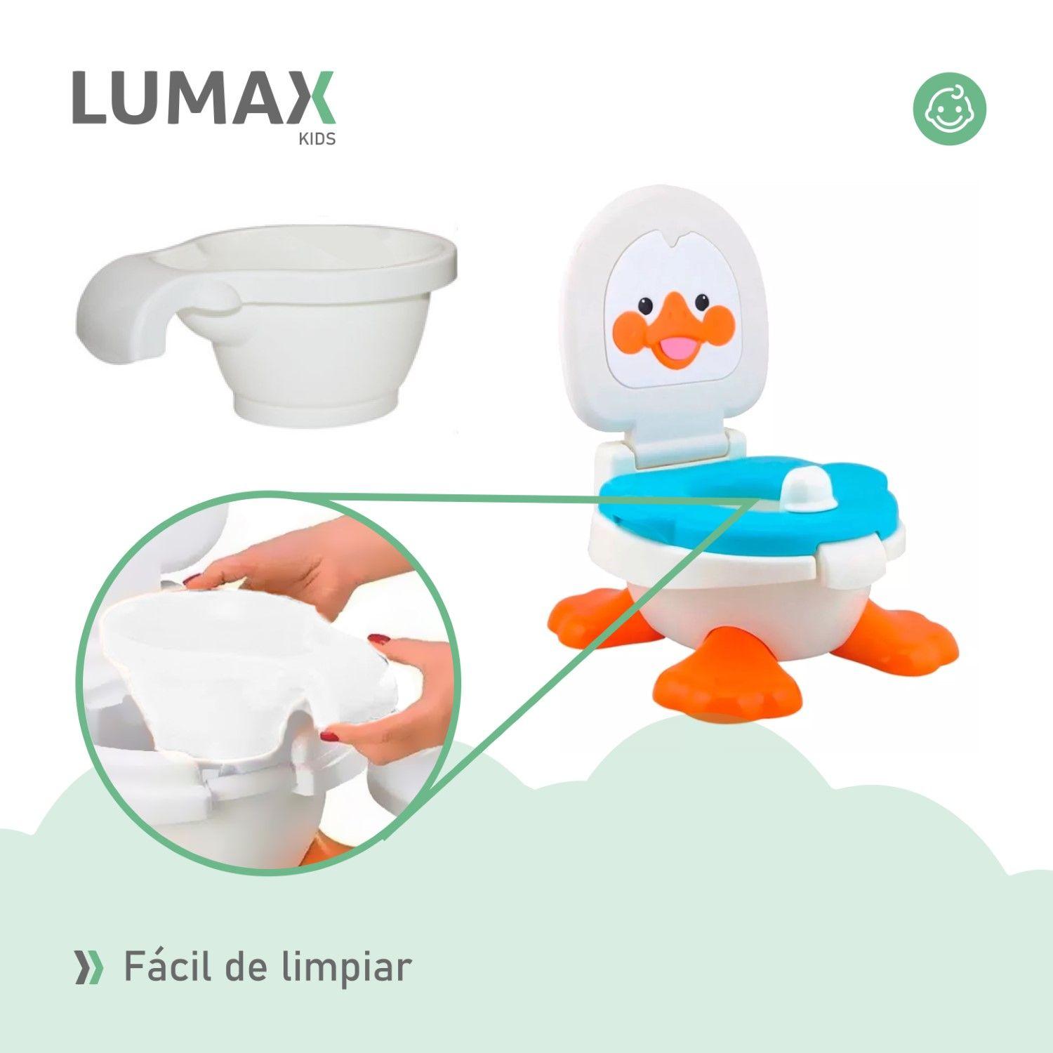 Pelela Bacinica Pato Bebe 3 En 1 Niño O Niña Celeste-6