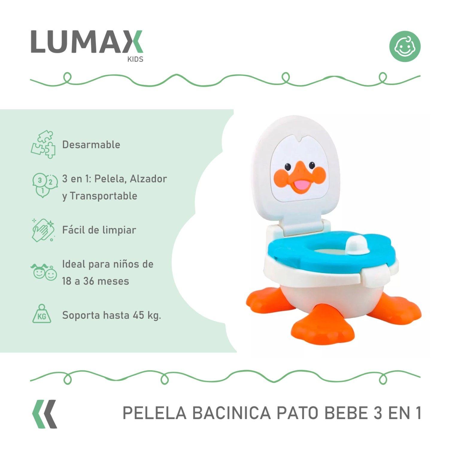 Pelela Bacinica Pato Bebe 3 En 1 Niño O Niña Celeste-1