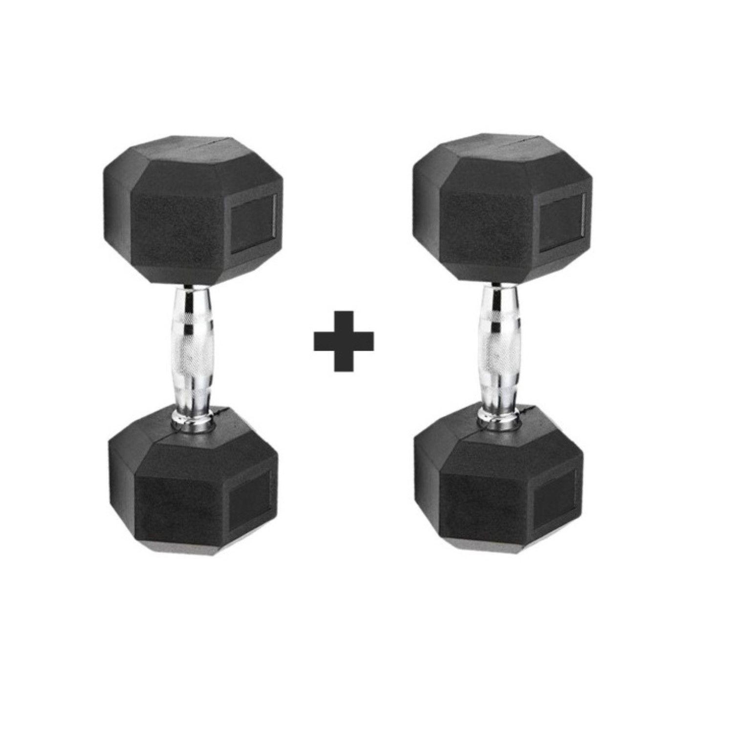 Set Par de Mancuernas Hexagonal 7.5 Kg por Unidad - Fitness-1