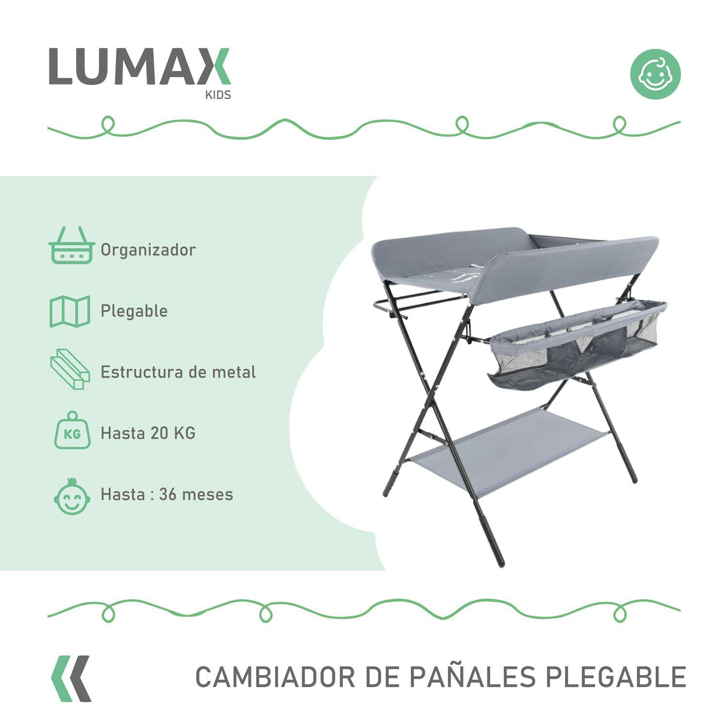 Cambiador De Pañales Para Bebe Plegable Portatil Negro-1
