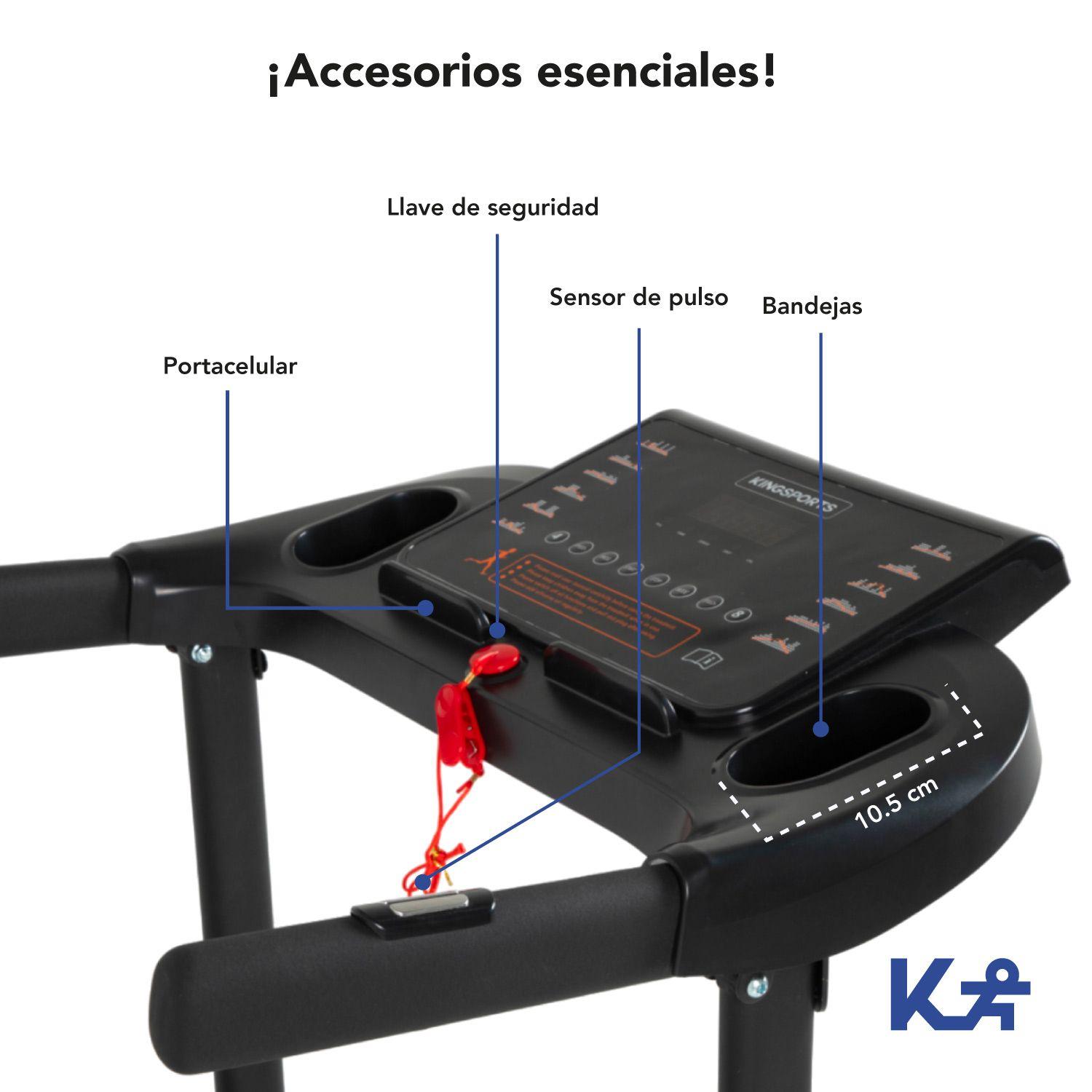 Trotadora Eléctrica Banda Correr 2 Hp 1-10 Km/h-4