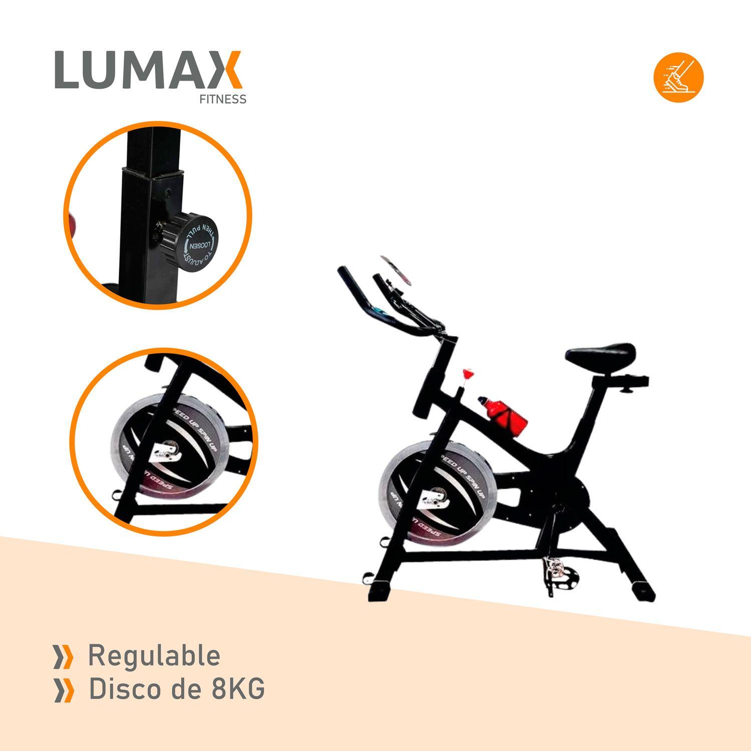 Bicicleta Estatica Spinning Profesional Lumax 8 Kg ZGF-0188-6
