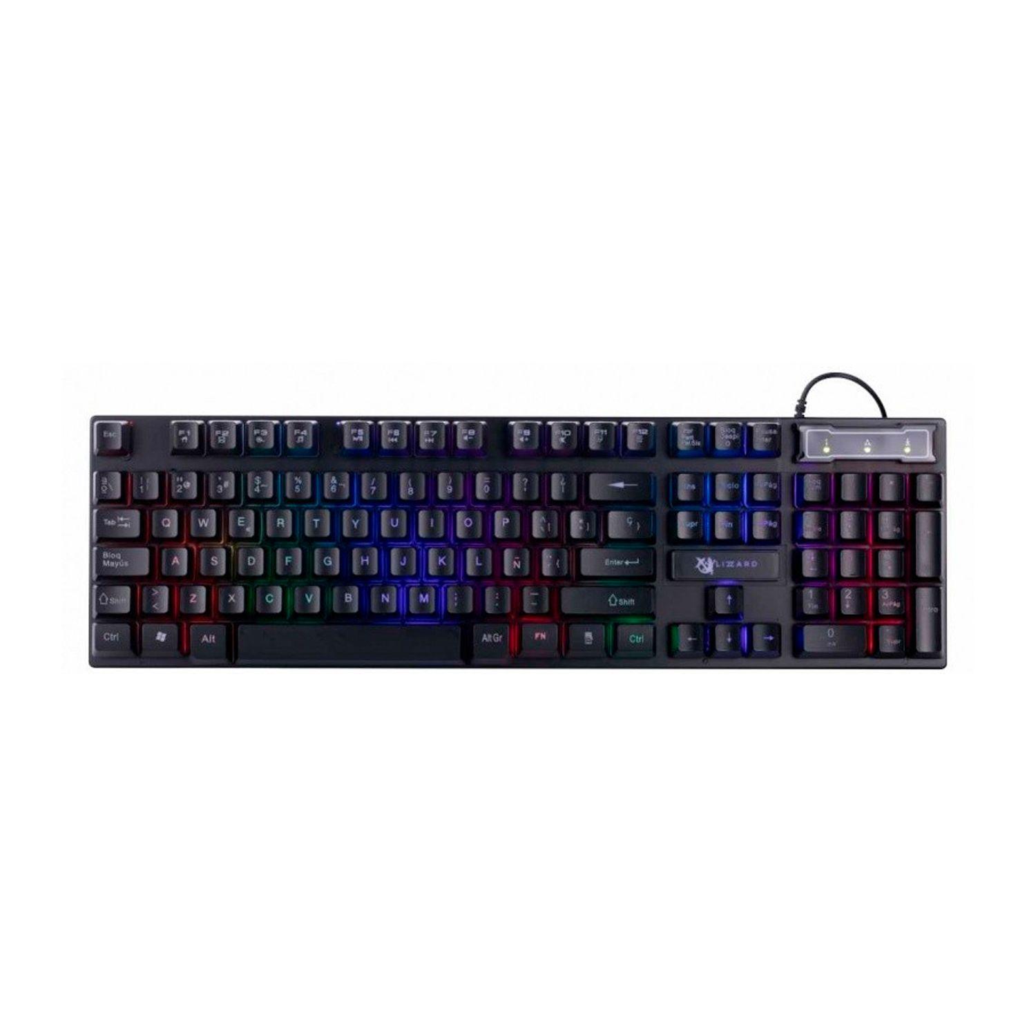Combo Kit Mouse Teclado Audifono Mousepad Gamer X-Lizzard-1