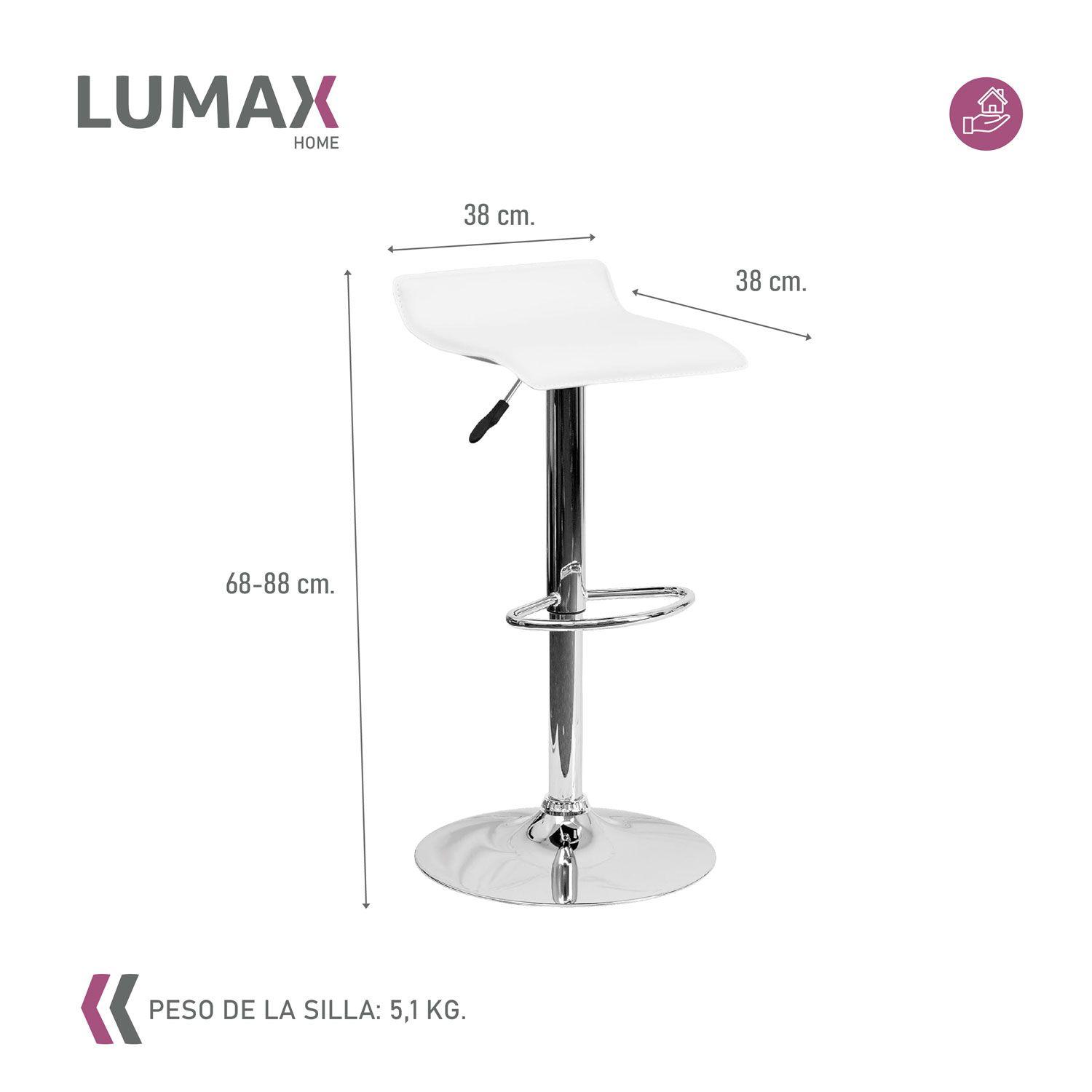 Piso Bar Taburete Rectangular Kai Blanco-2