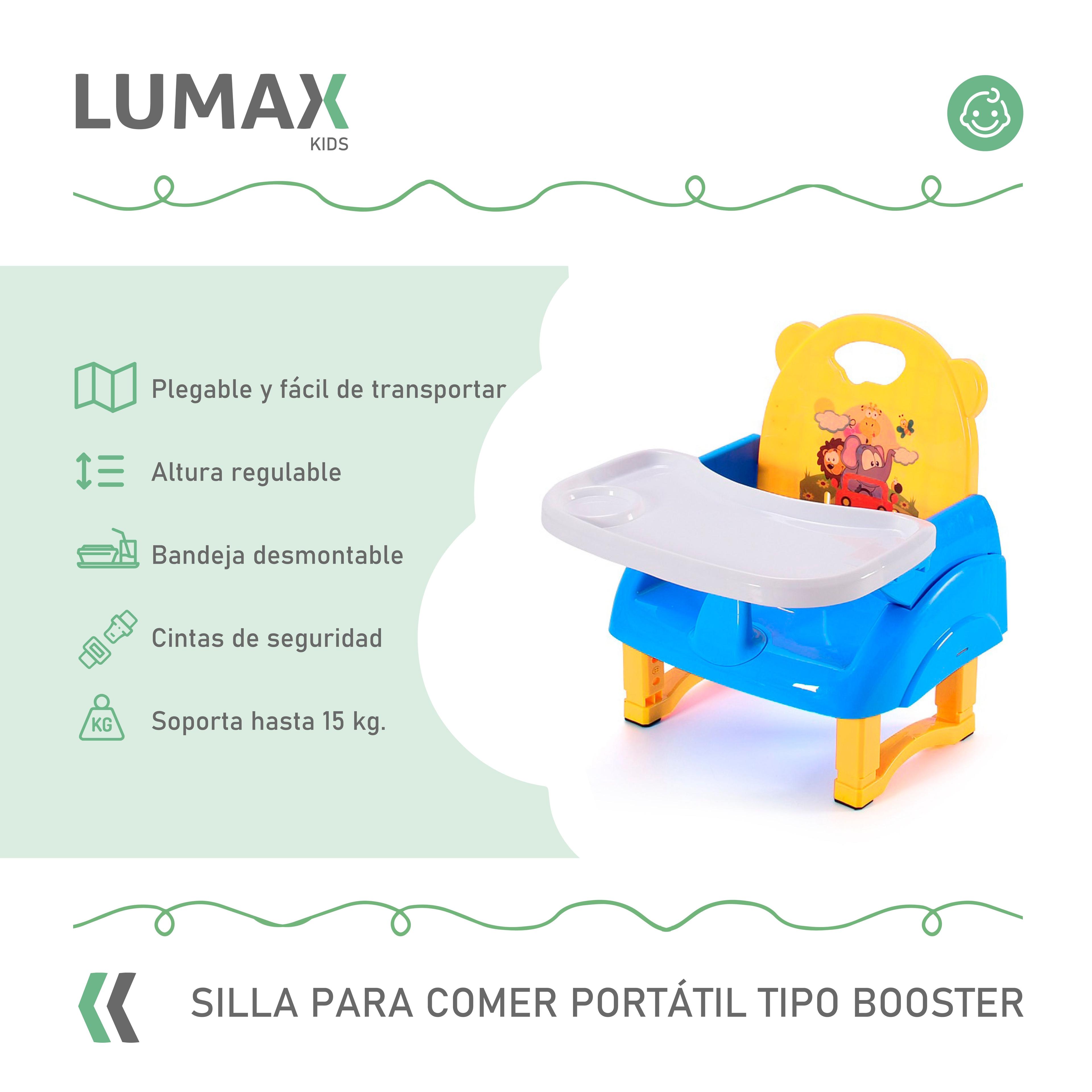 Silla De Bebe Para Comer Portatil Tipo Booster Azul-1