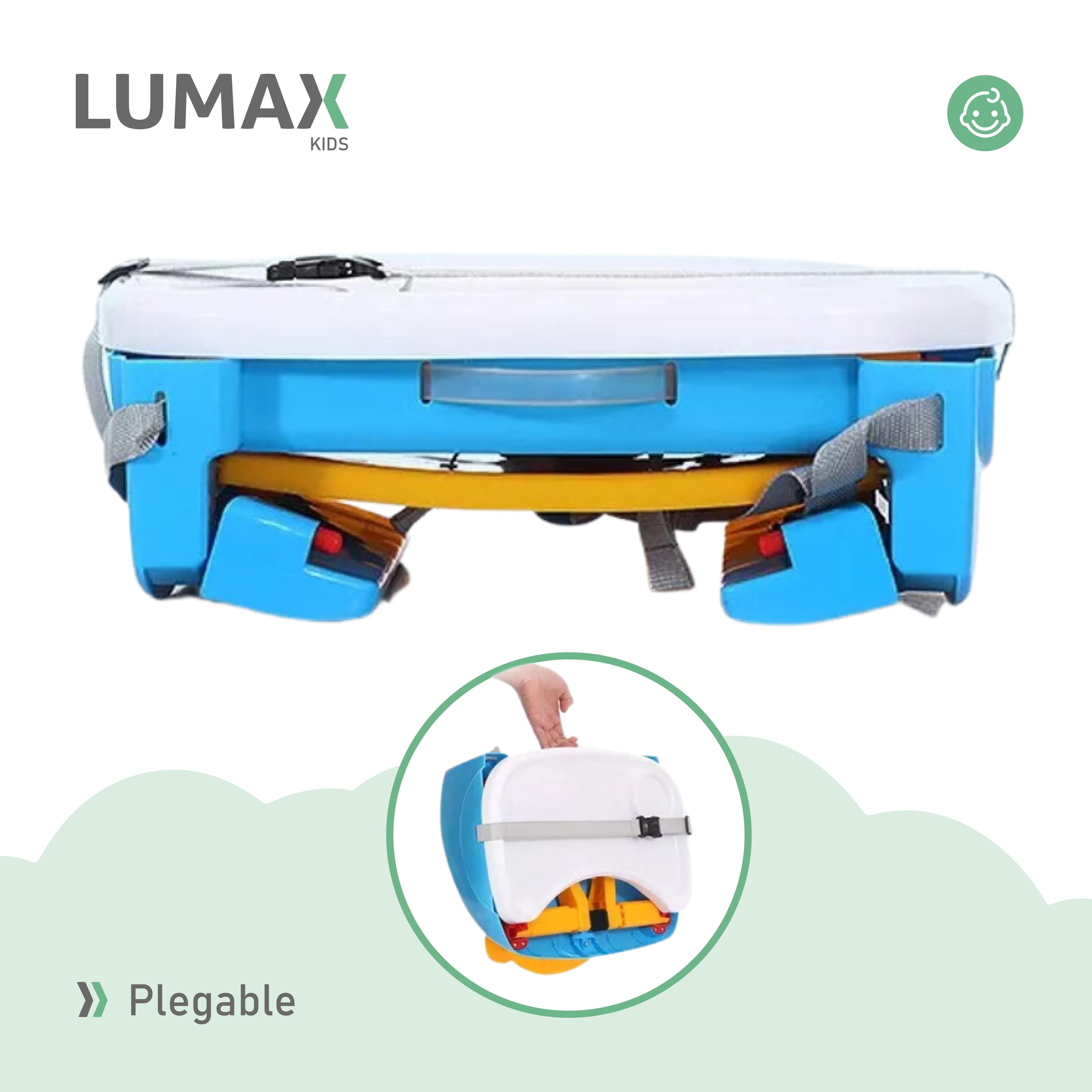 Silla De Bebe Para Comer Portatil Tipo Booster Azul-4