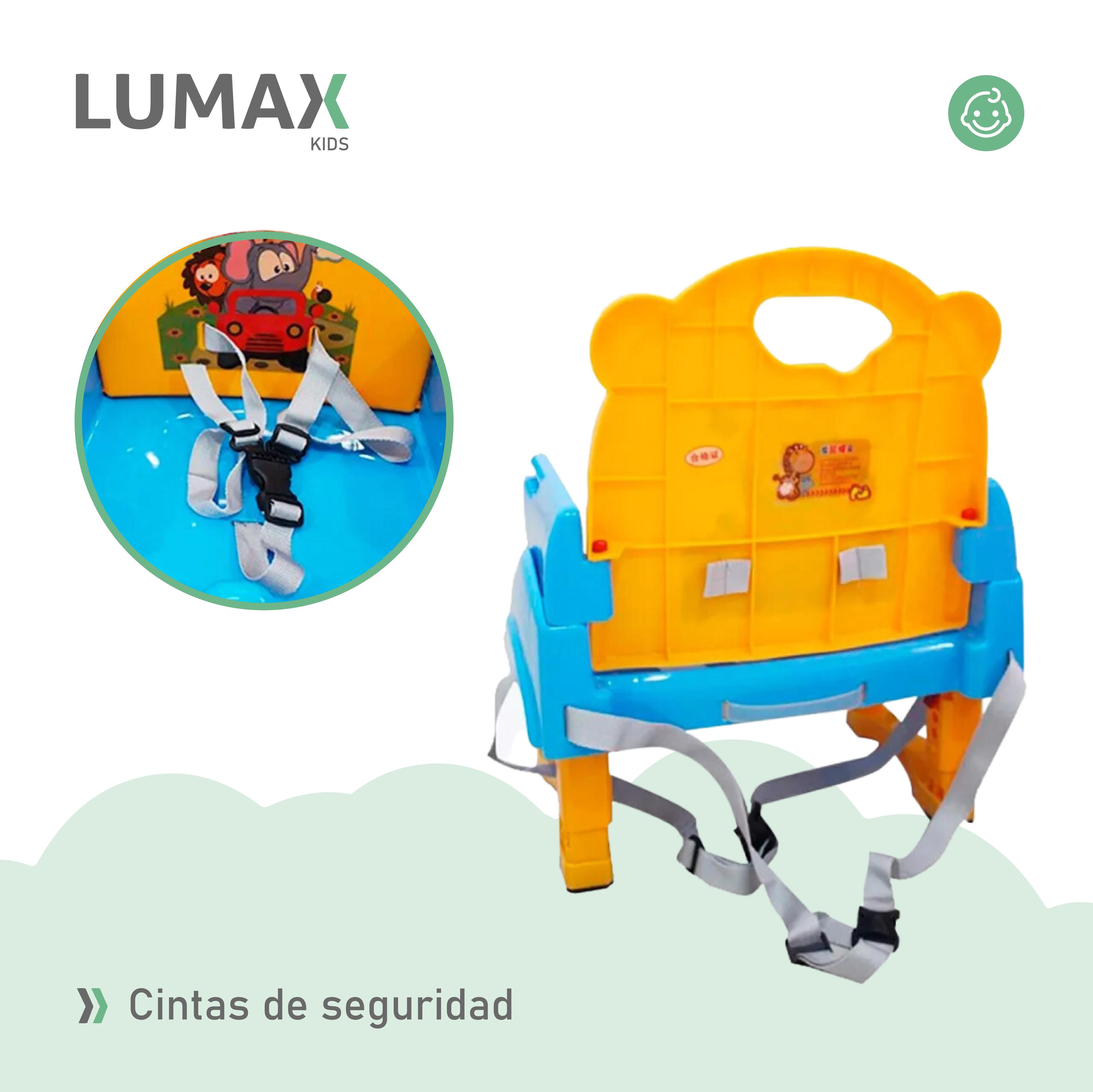 Silla De Bebe Para Comer Portatil Tipo Booster Azul-5