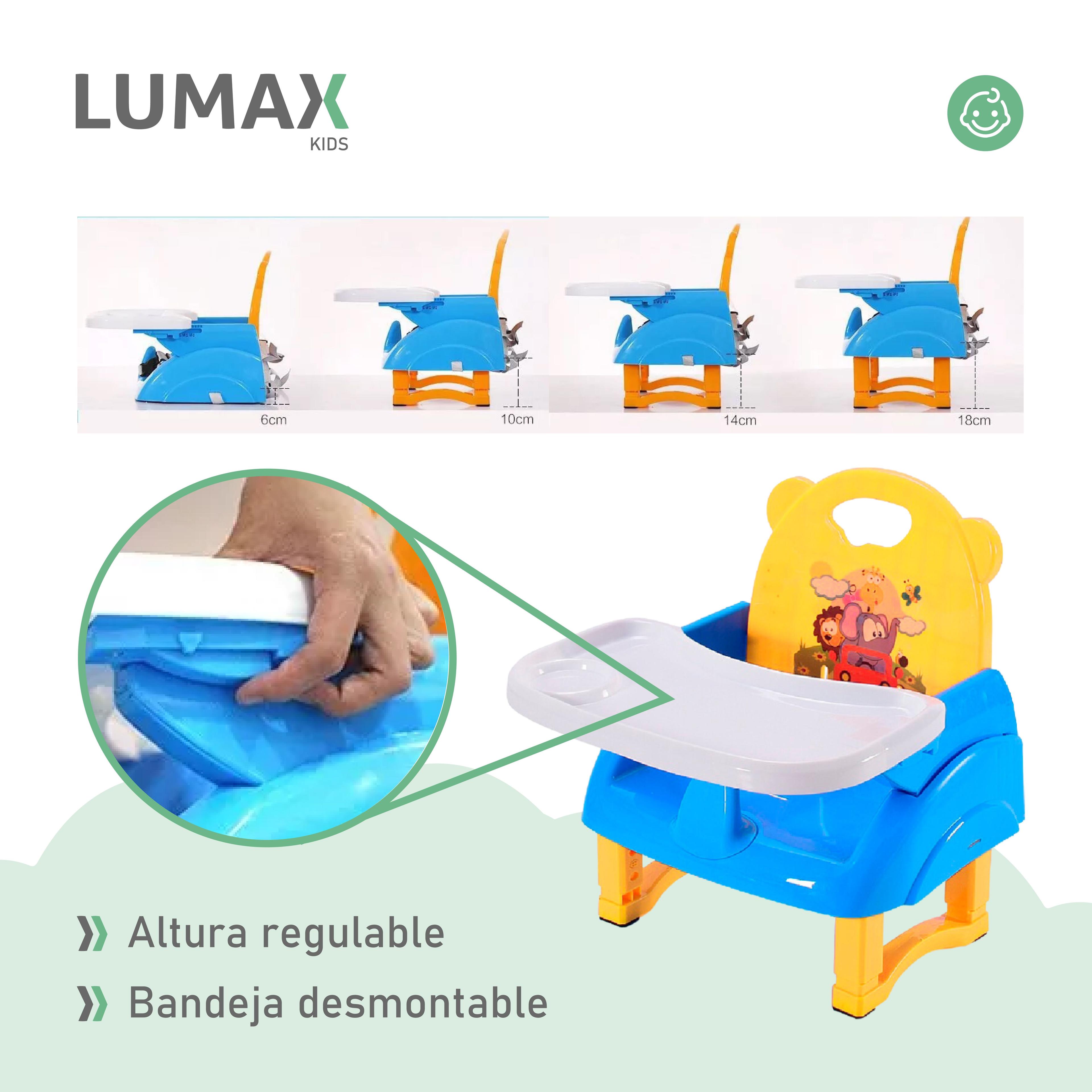 Silla De Bebe Para Comer Portatil Tipo Booster Azul-6