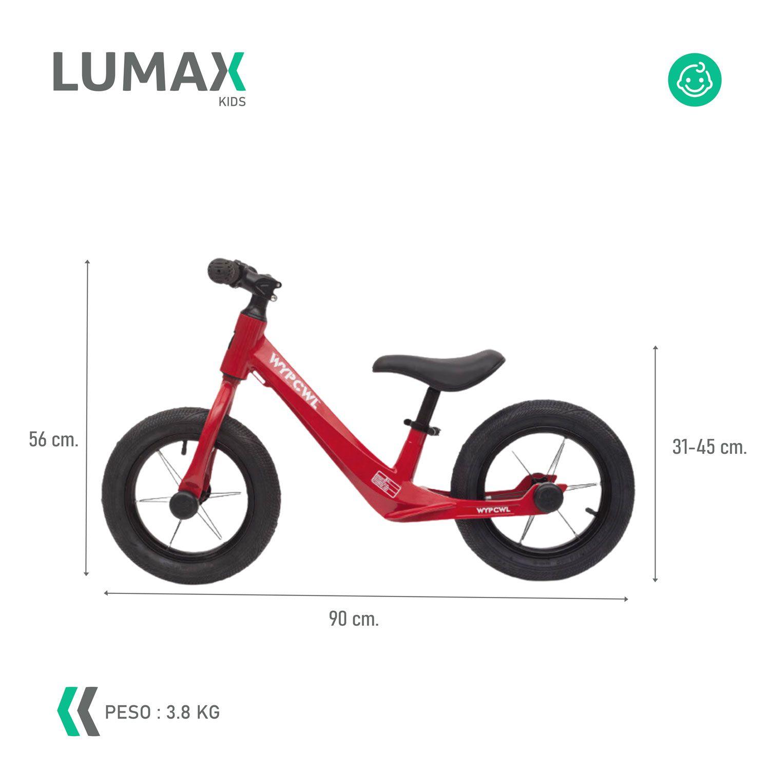 Bicicleta Sin Pedales Aprendizaje Niños Patacleta Roja-2