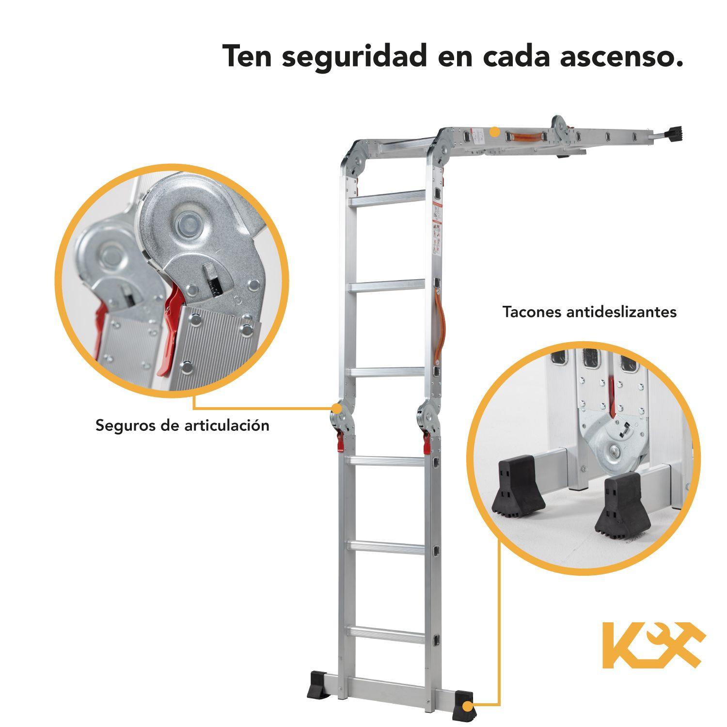 Escalera Multiproposito Aluminio 3.5m 12 Peldaños-3