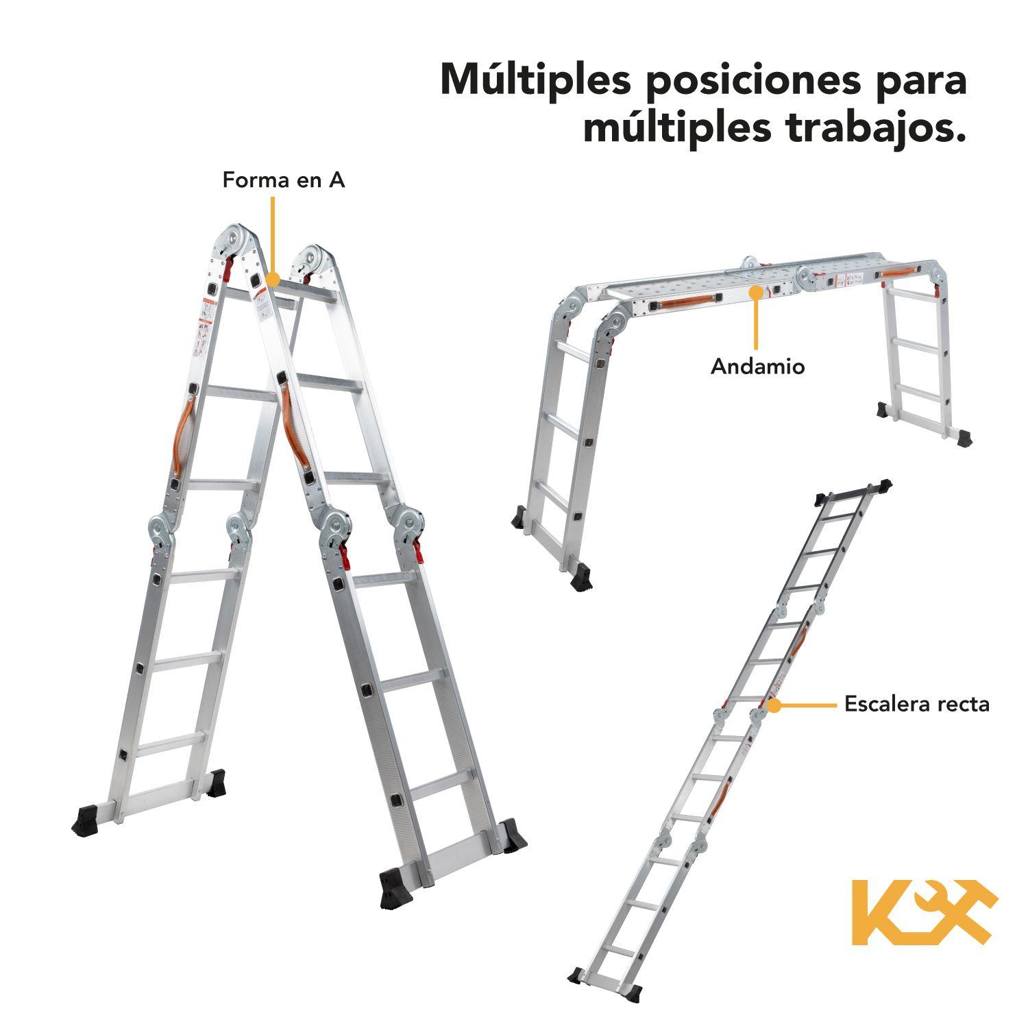 Escalera Multiproposito Aluminio 3.5m 12 Peldaños-8