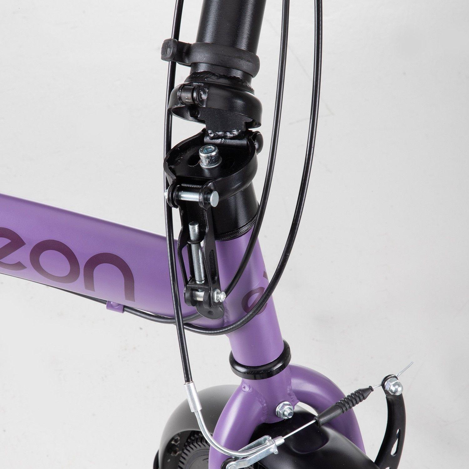 Bicicleta Plegable Neon Urban Aro 20 Velocidades 7 Morado-3