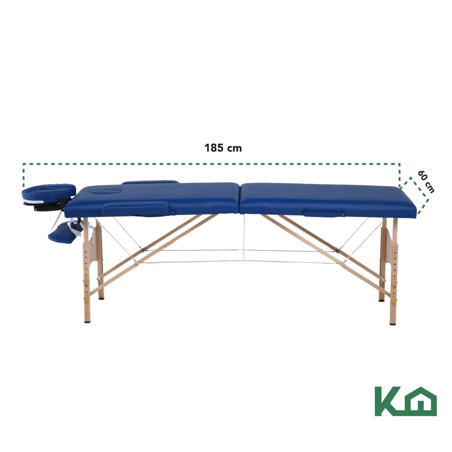 Camilla de Masajes Portatil Estuche Spa Azul-5