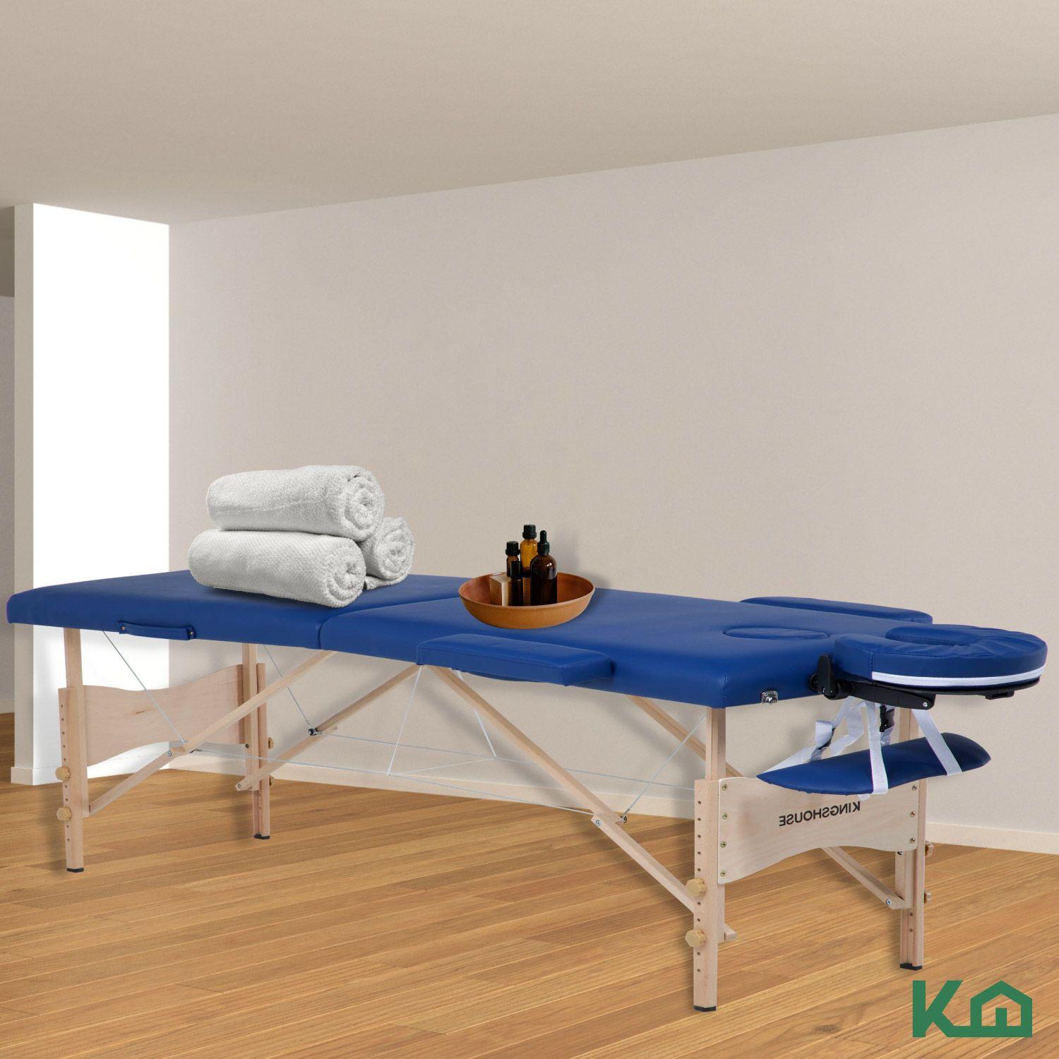 Camilla de Masajes Portatil Estuche Spa Azul-8