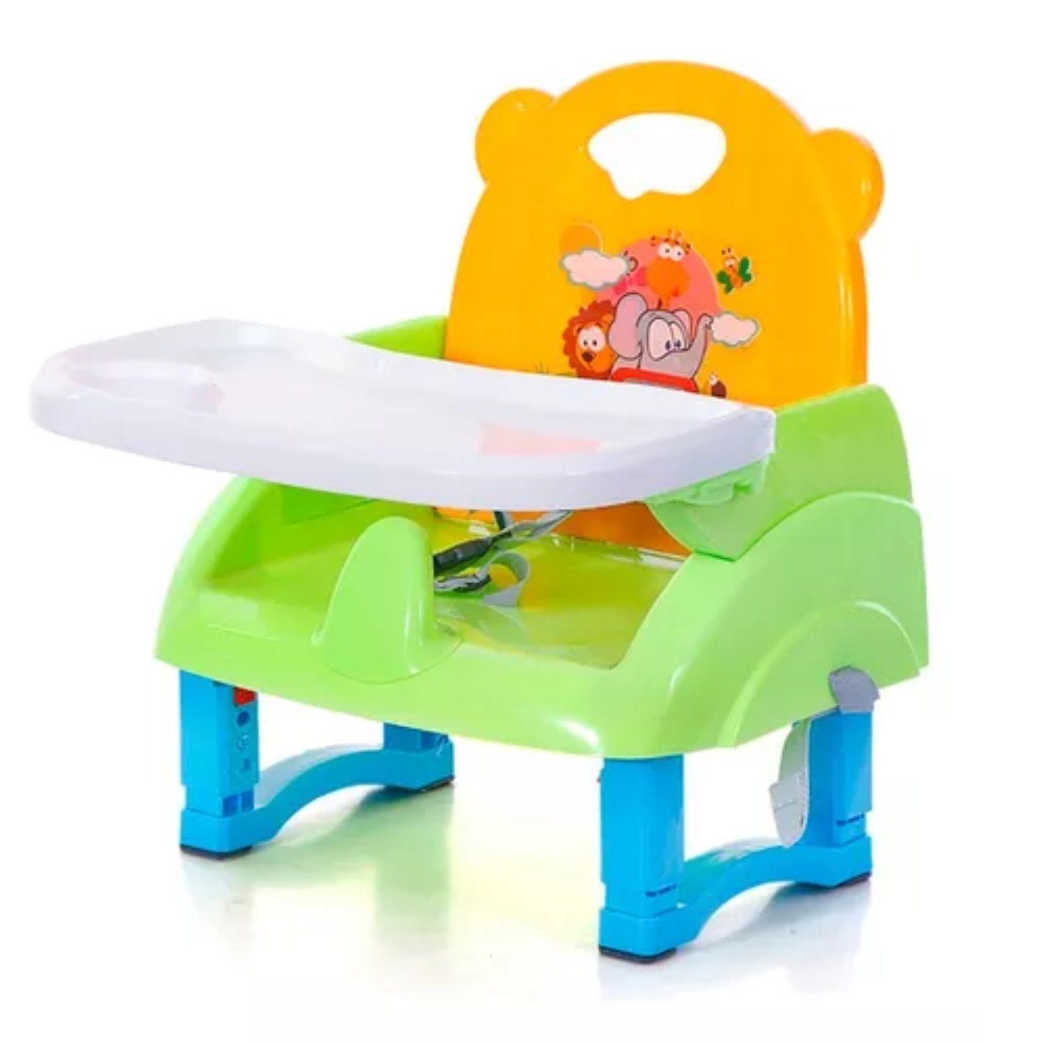 Silla De Bebe Para Comer Portatil Tipo Booster Verde-0