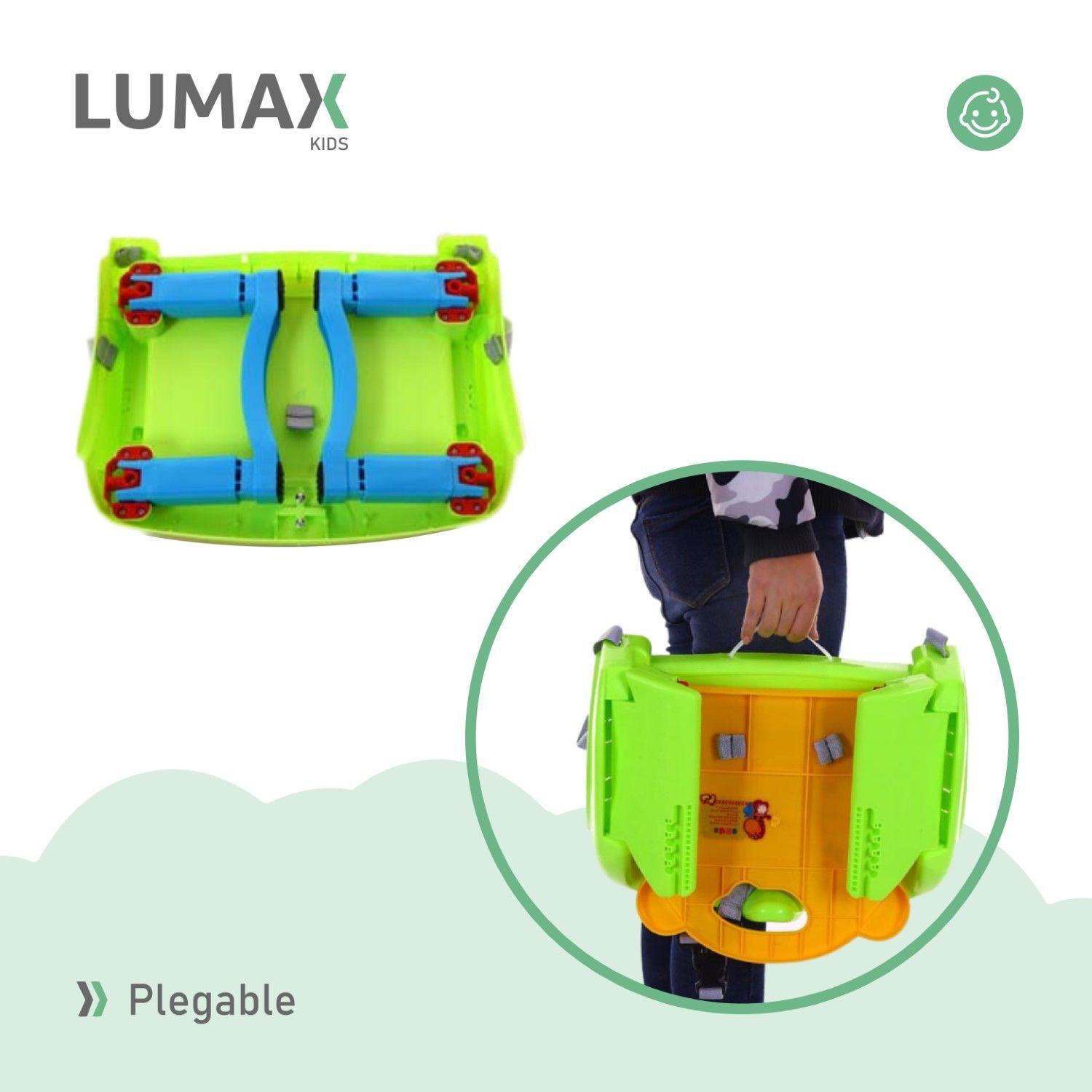 Silla De Bebe Para Comer Portatil Tipo Booster Verde-4