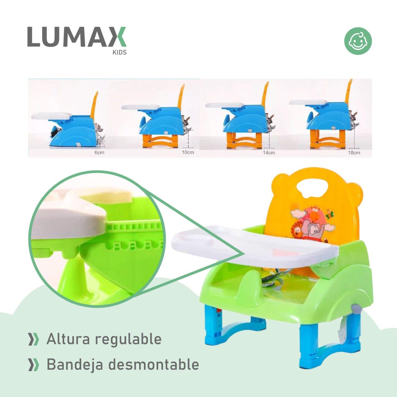 Silla De Bebe Para Comer Portatil Tipo Booster Verde-6