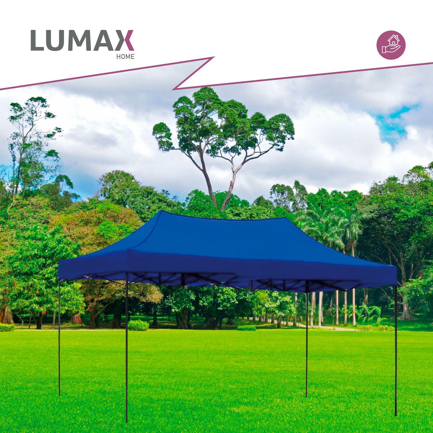 Lona Repuesto Toldo Gazebo Azul Proteccion UV 3x3-3