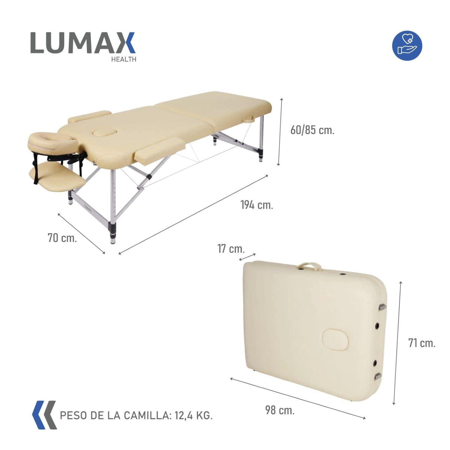 Camilla de Masajes de Aluminio Beige-2