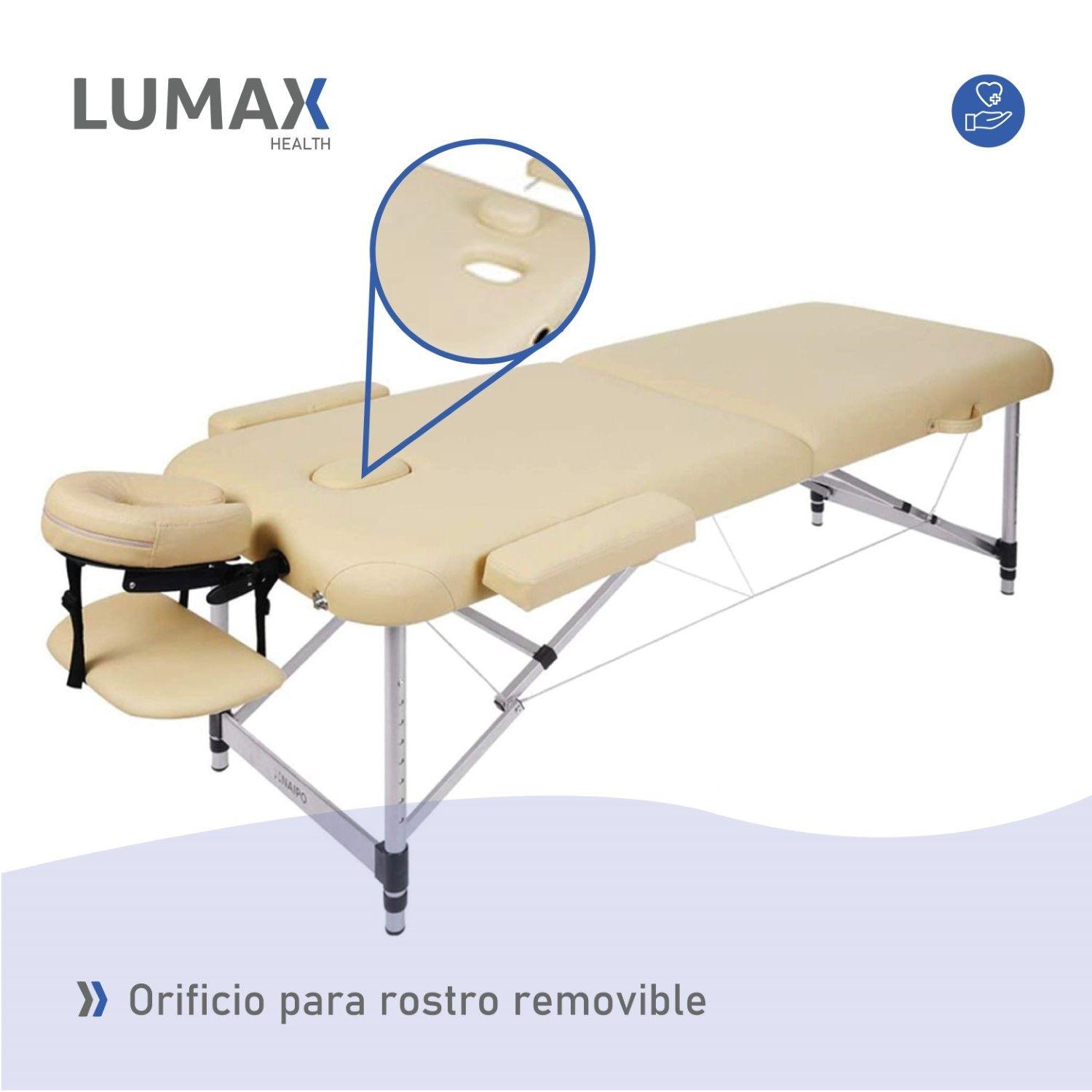 Camilla de Masajes de Aluminio Beige-4