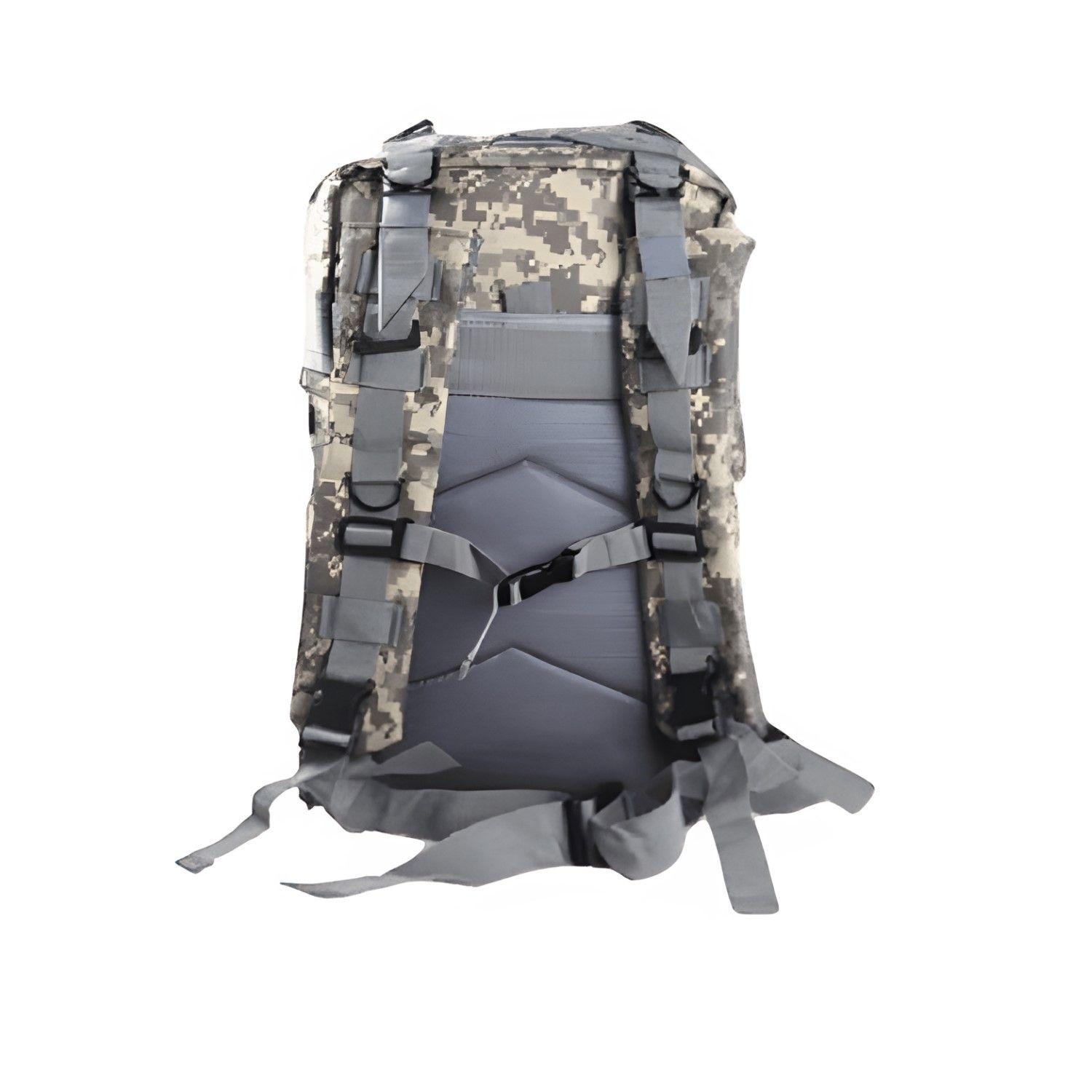 Mochila Tactica Militar Camping 30 Litros Gris Camuflaje-1