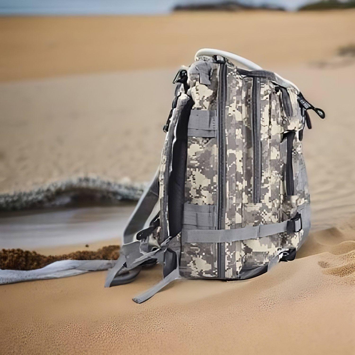 Mochila Tactica Militar Camping 30 Litros Gris Camuflaje-3