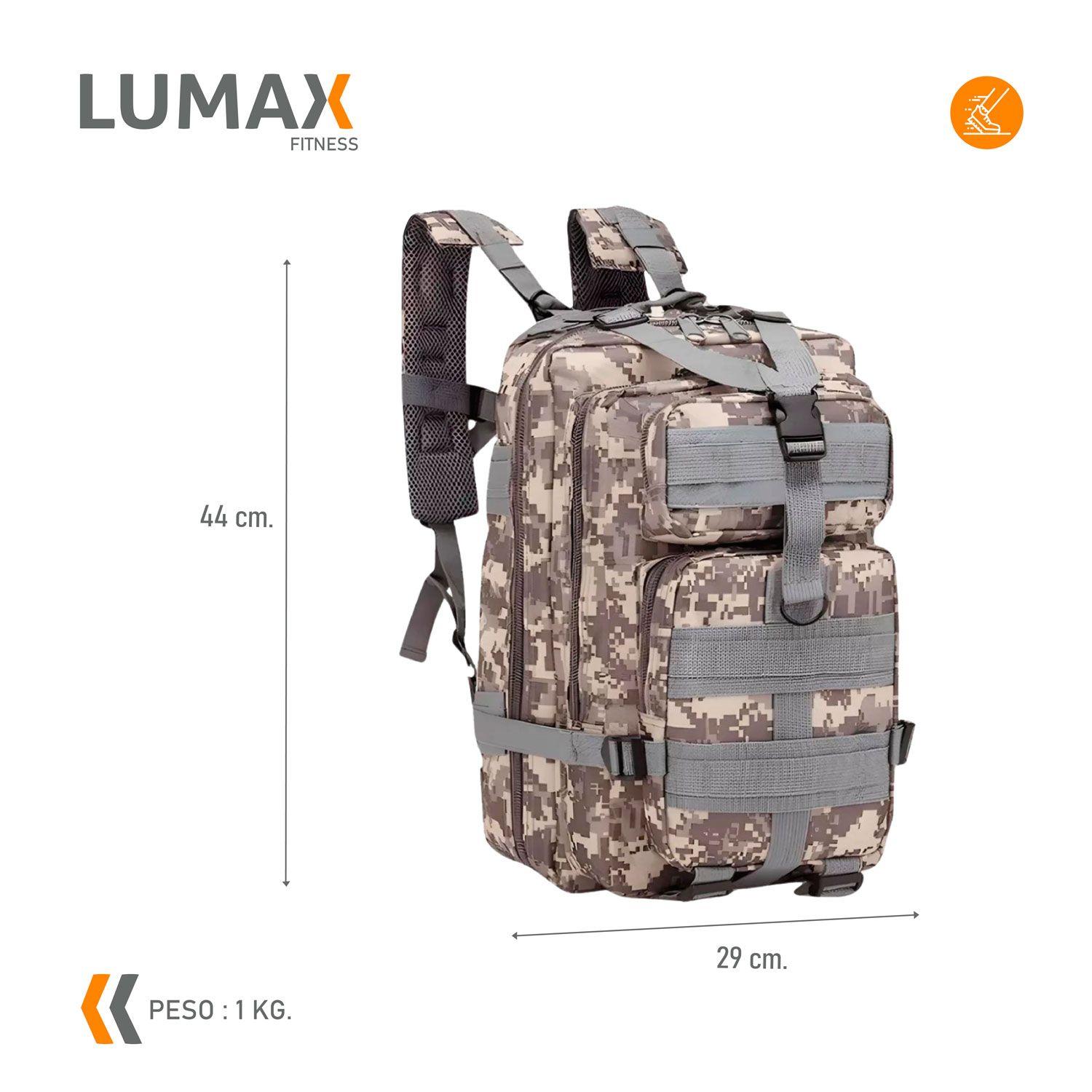 Mochila Tactica Militar Camping 30 Litros Gris Camuflaje-2