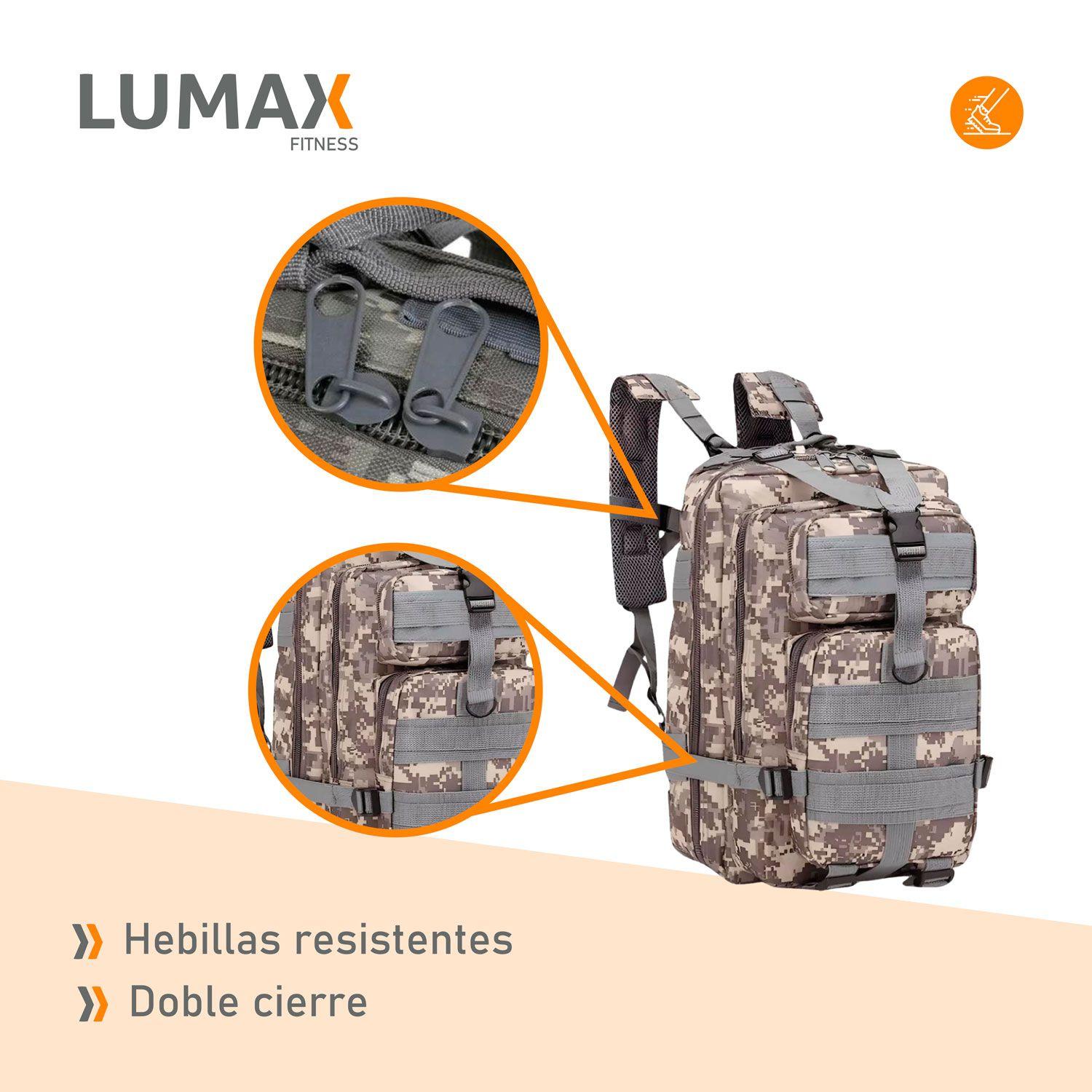 Mochila Tactica Militar Camping 30 Litros Gris Camuflaje-6