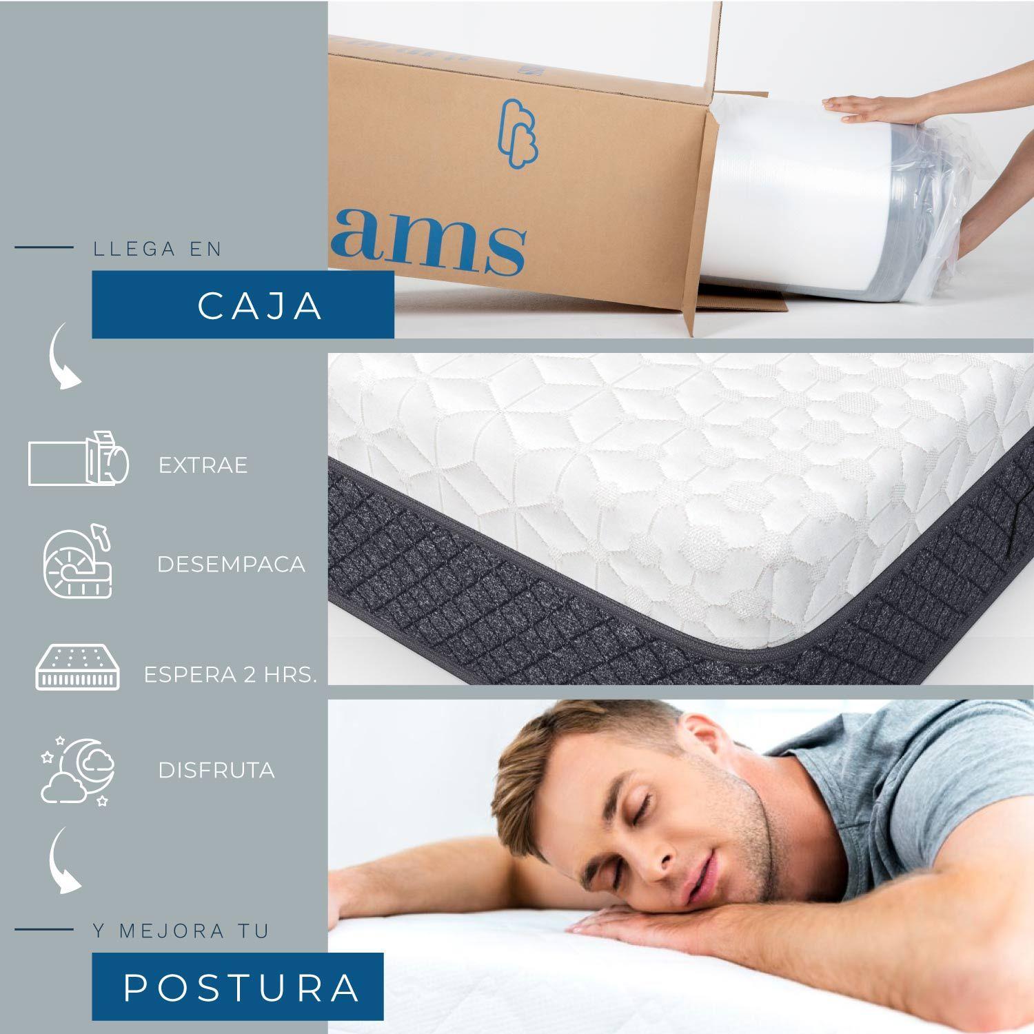 Colchon 2 Plazas Espuma ColorDreams 150x190x23cm-1