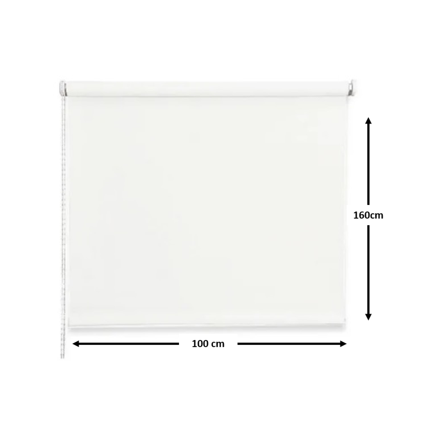 Cortina Roller Blackout Lumax 1.0 X 1.6 cm Color Blanco-3