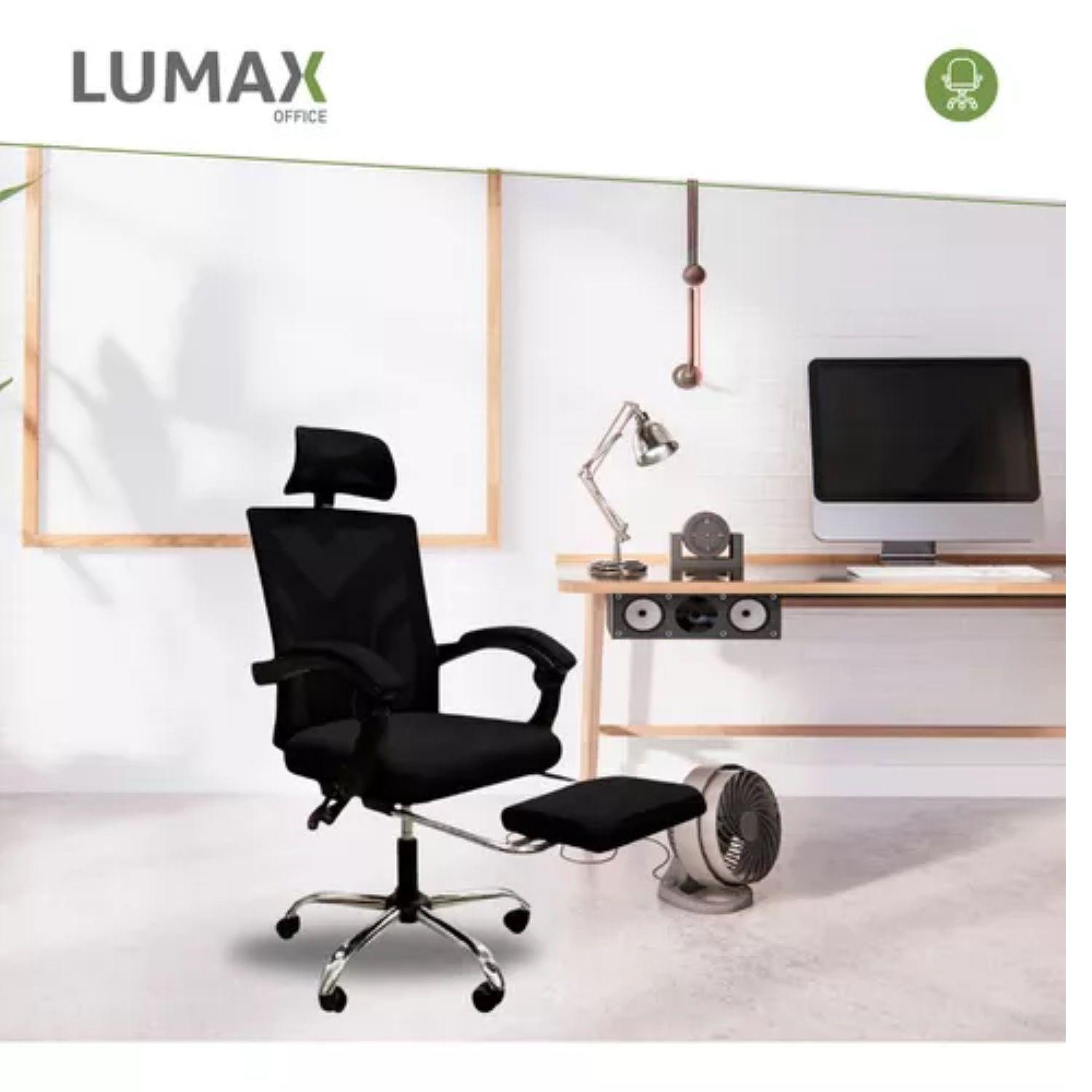 Silla Ejecutiva Escritorio Clyde con apoyapies Negra-4