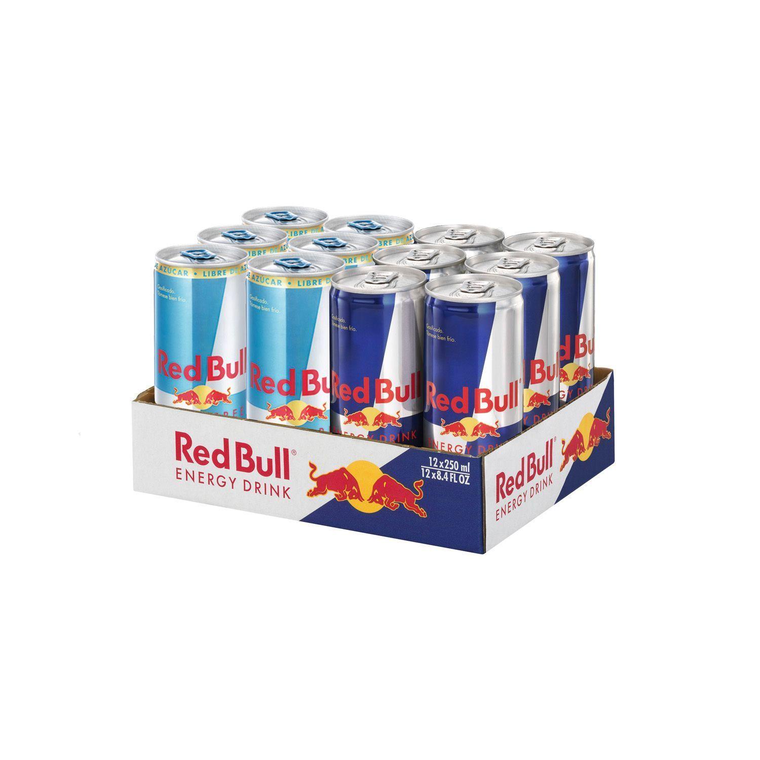 Bebida Energetica Red Bull Mix de Regular & SF 12 Latas de 250ml-3