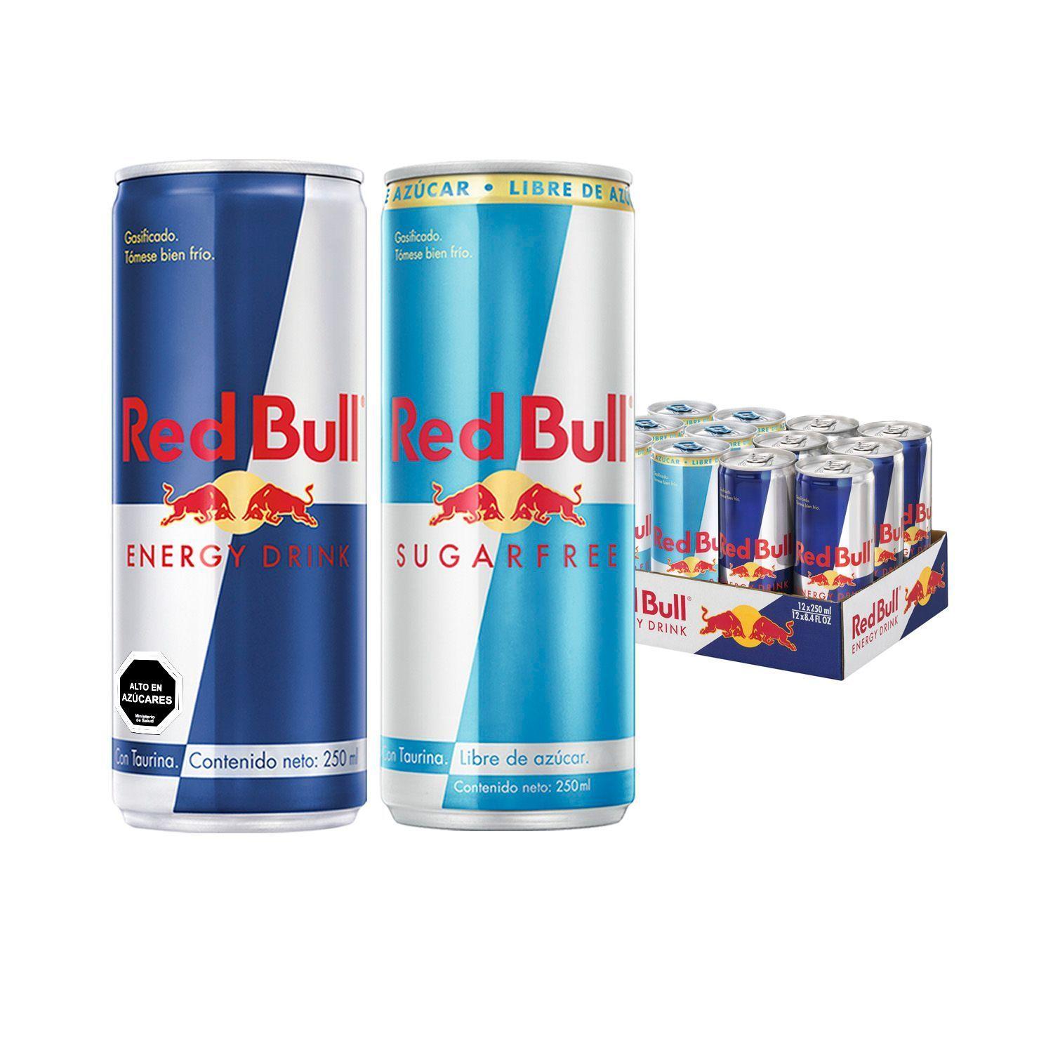 Bebida Energetica Red Bull Mix de Regular & SF 12 Latas de 250ml-2