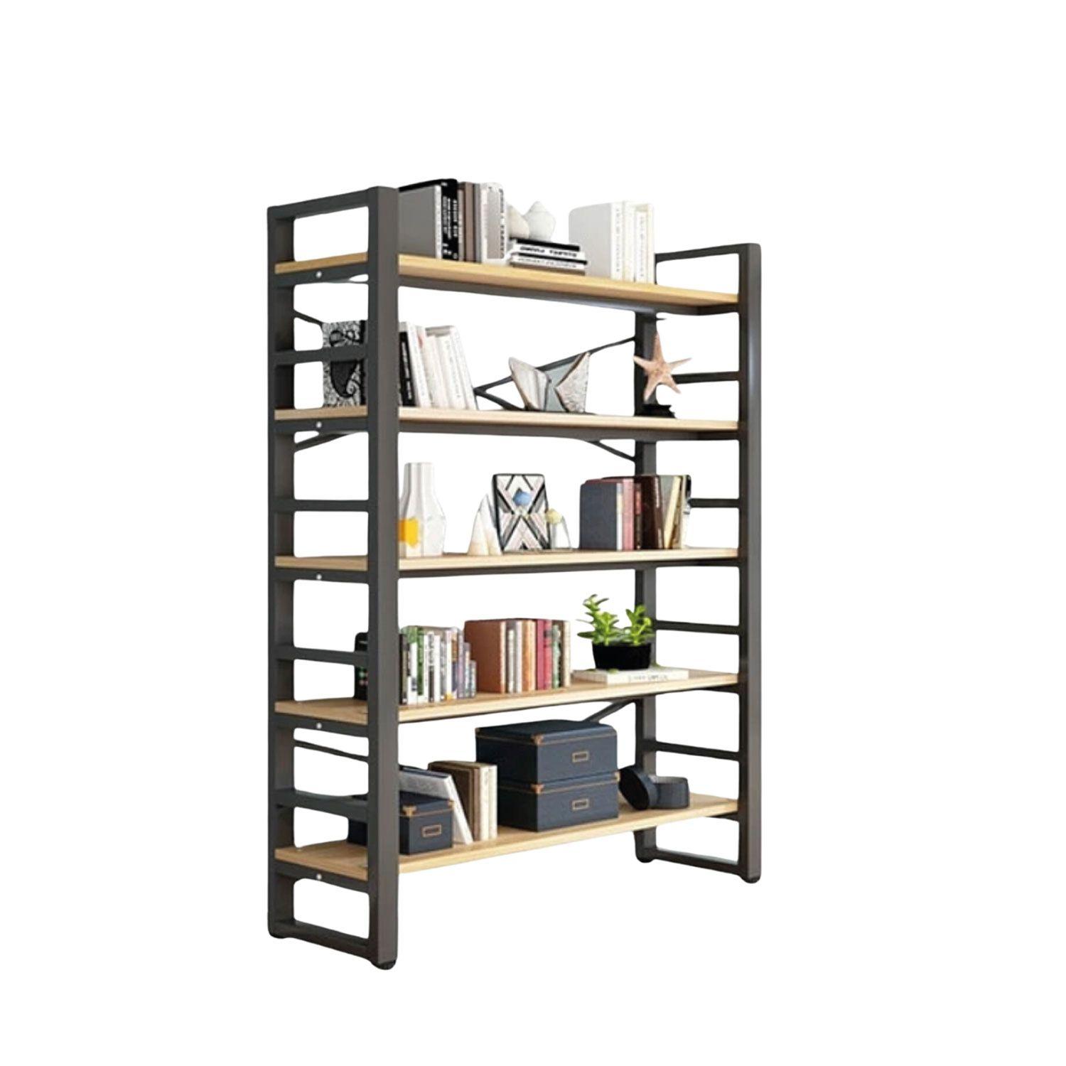 Estante Exhibidor Biblioteca 5 Niveles Con Repisa 175x33x140-0