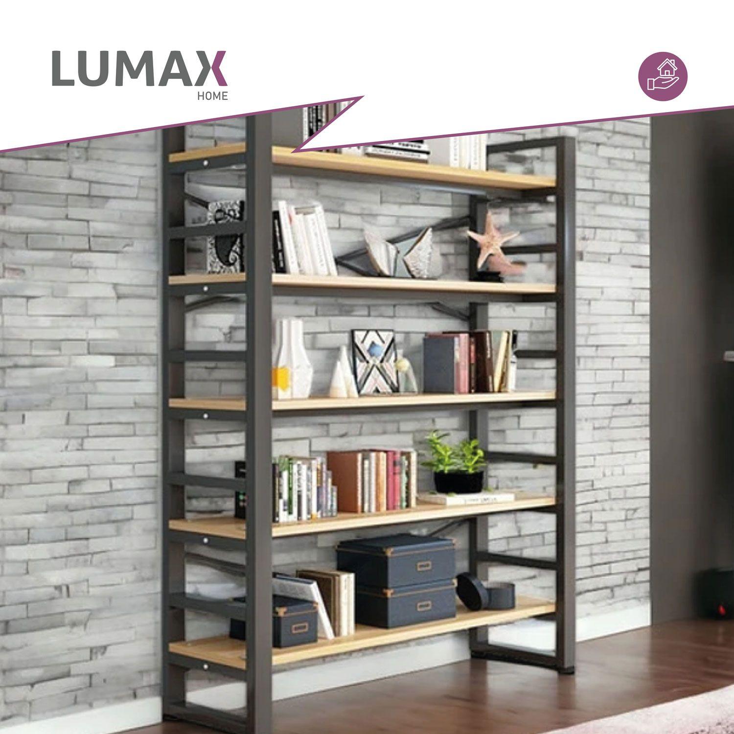 Estante Exhibidor Biblioteca 5 Niveles Con Repisa 175x33x140-3