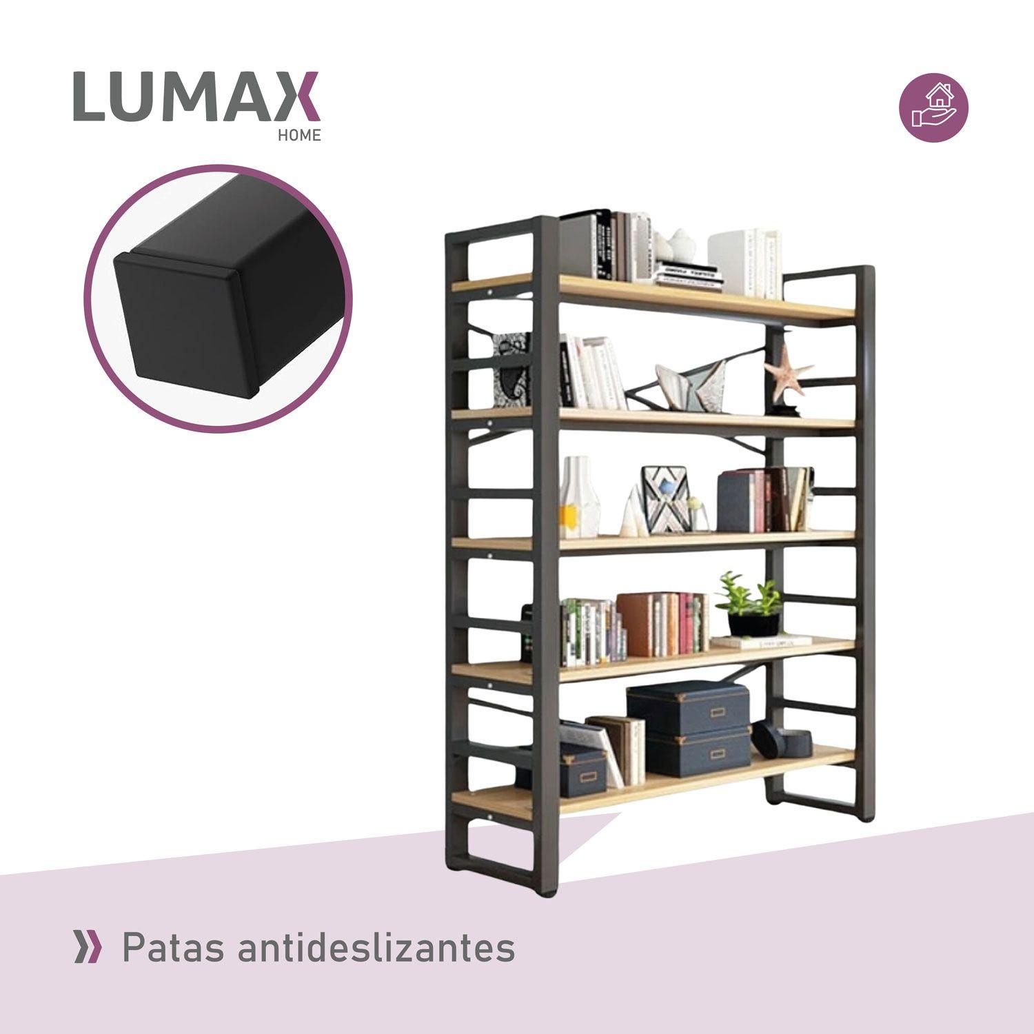 Estante Exhibidor Biblioteca 5 Niveles Con Repisa 175x33x140-4