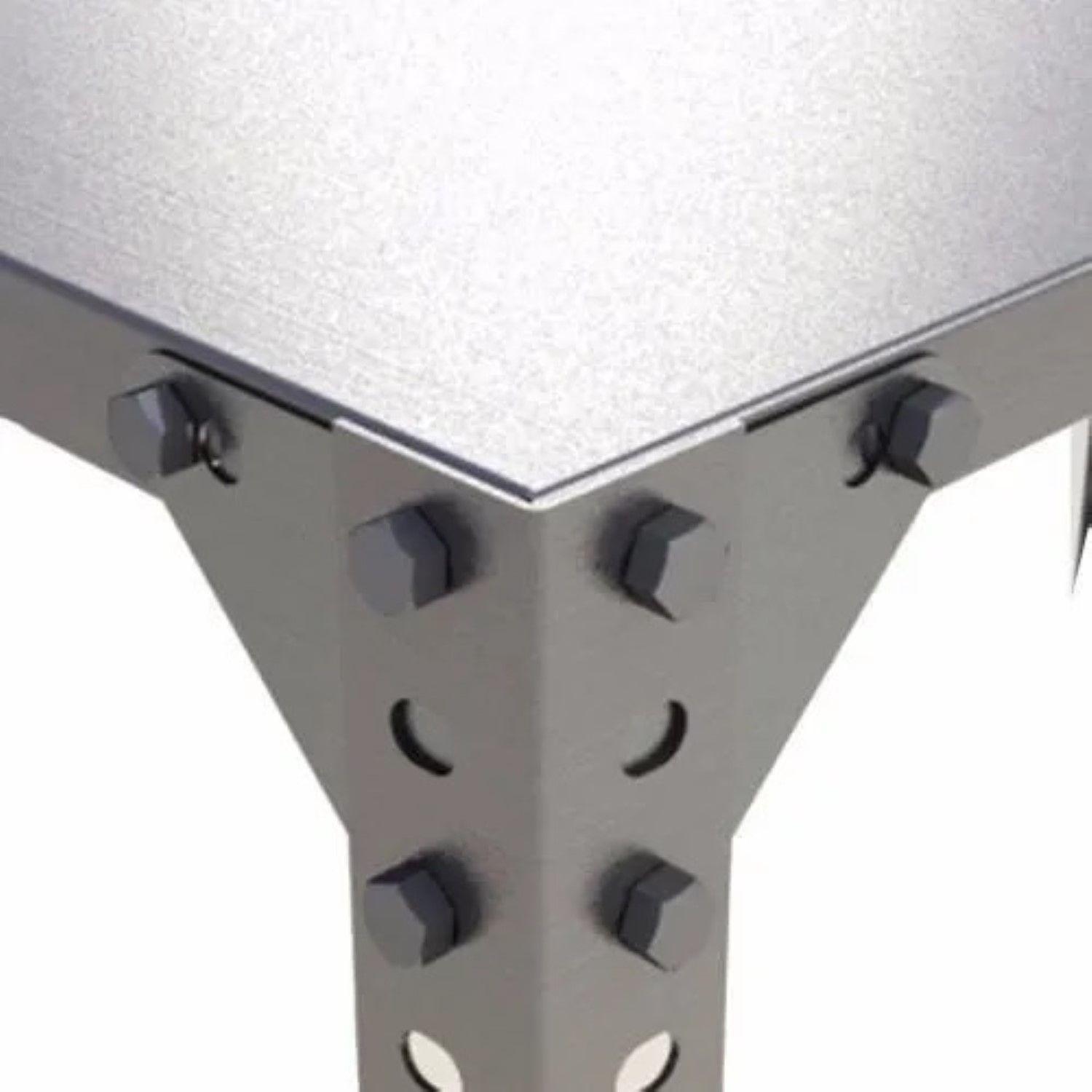 Exhibidor Repisa Metalica Armable Mecano 100x60x200cm 250Kg-4