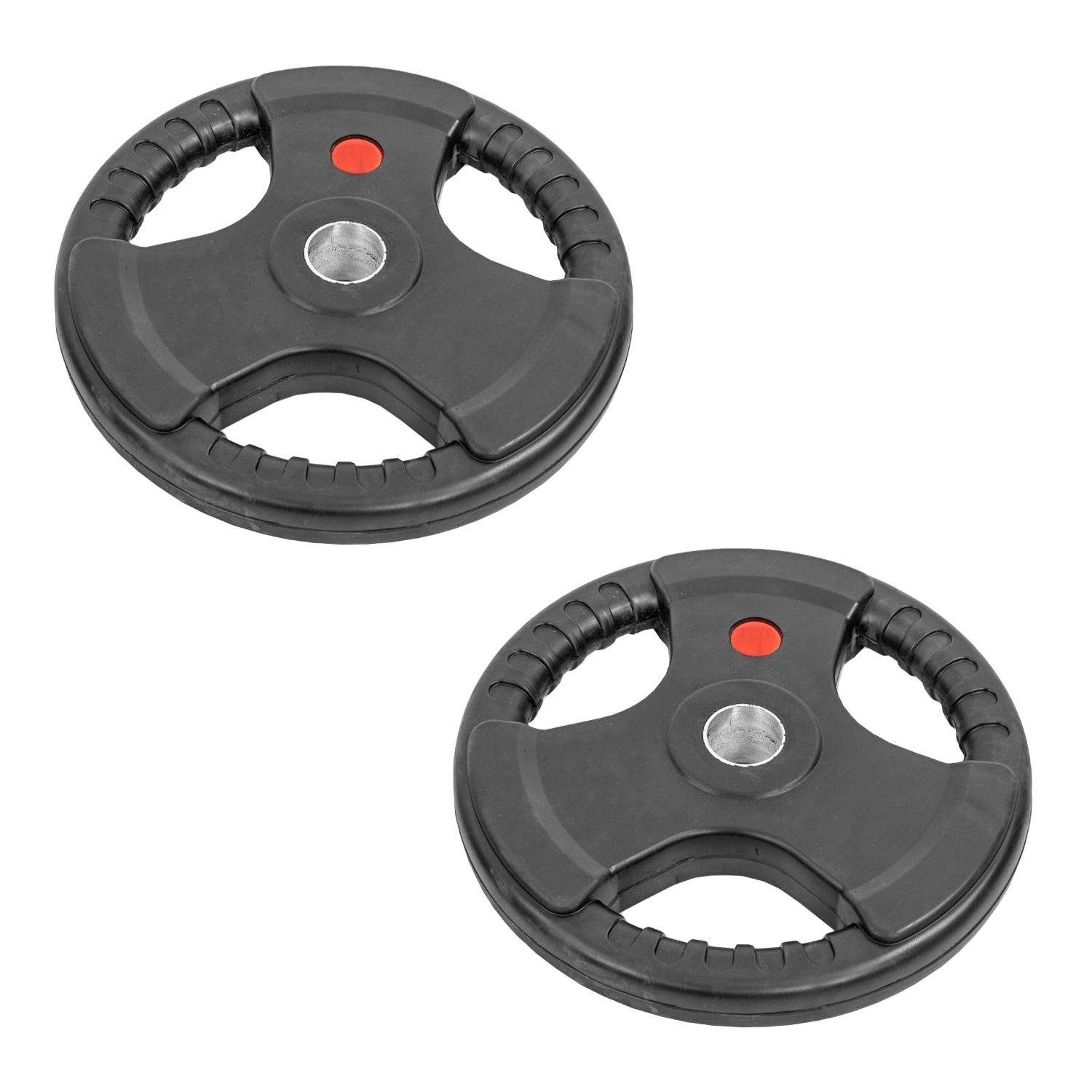 Pack x2 Disco Olimpico 10 Kg con asas-0