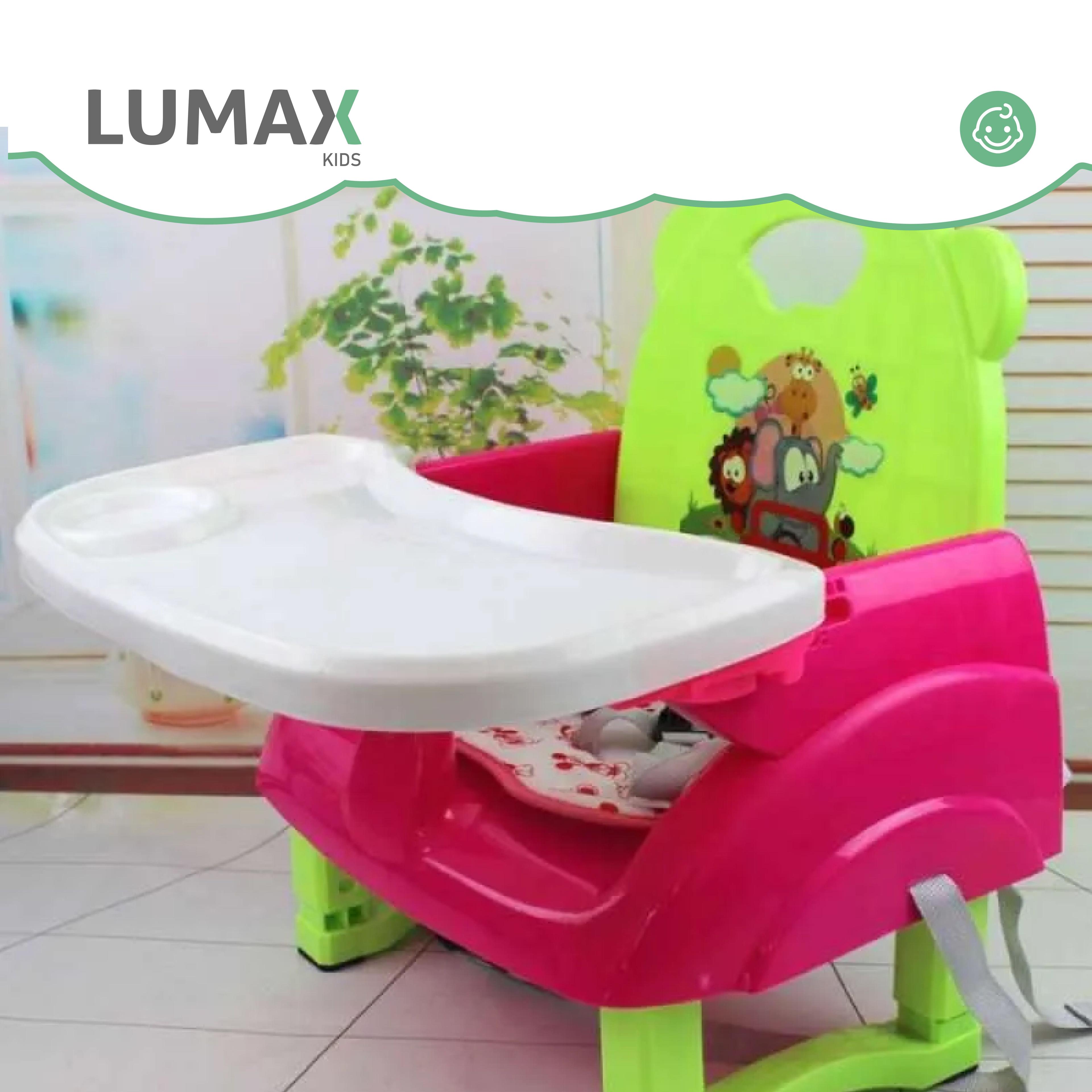 Silla De Bebé Para Comer Portátil Tipo Booster Rosado-3