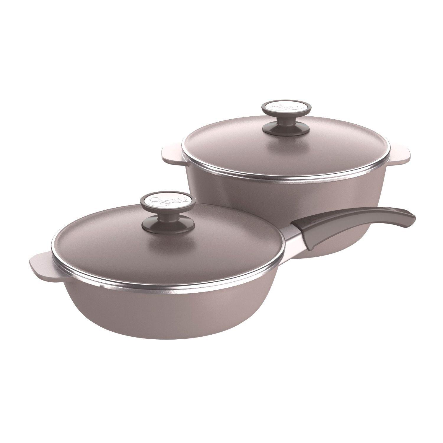 Bateria Essen 4 Piezas Olla & Cacerola Con Tapas Terra-0