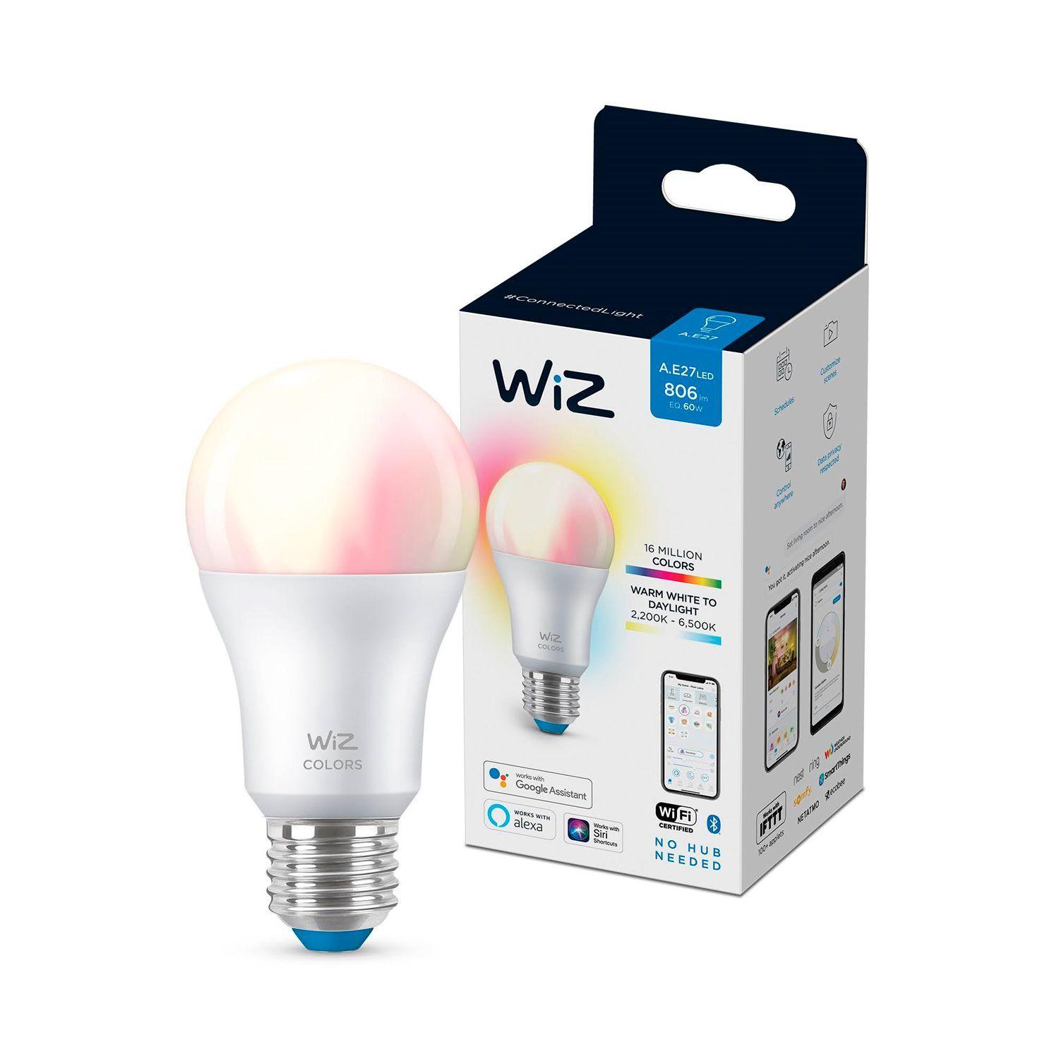 Ampolleta LED Inteligente WiZ Blanco & Colores 9w E27 WiFi-0
