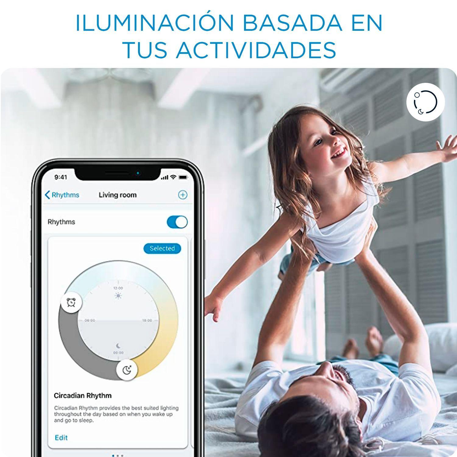 Ampolleta LED Inteligente WiZ Blanco & Colores 9w E27 WiFi-5