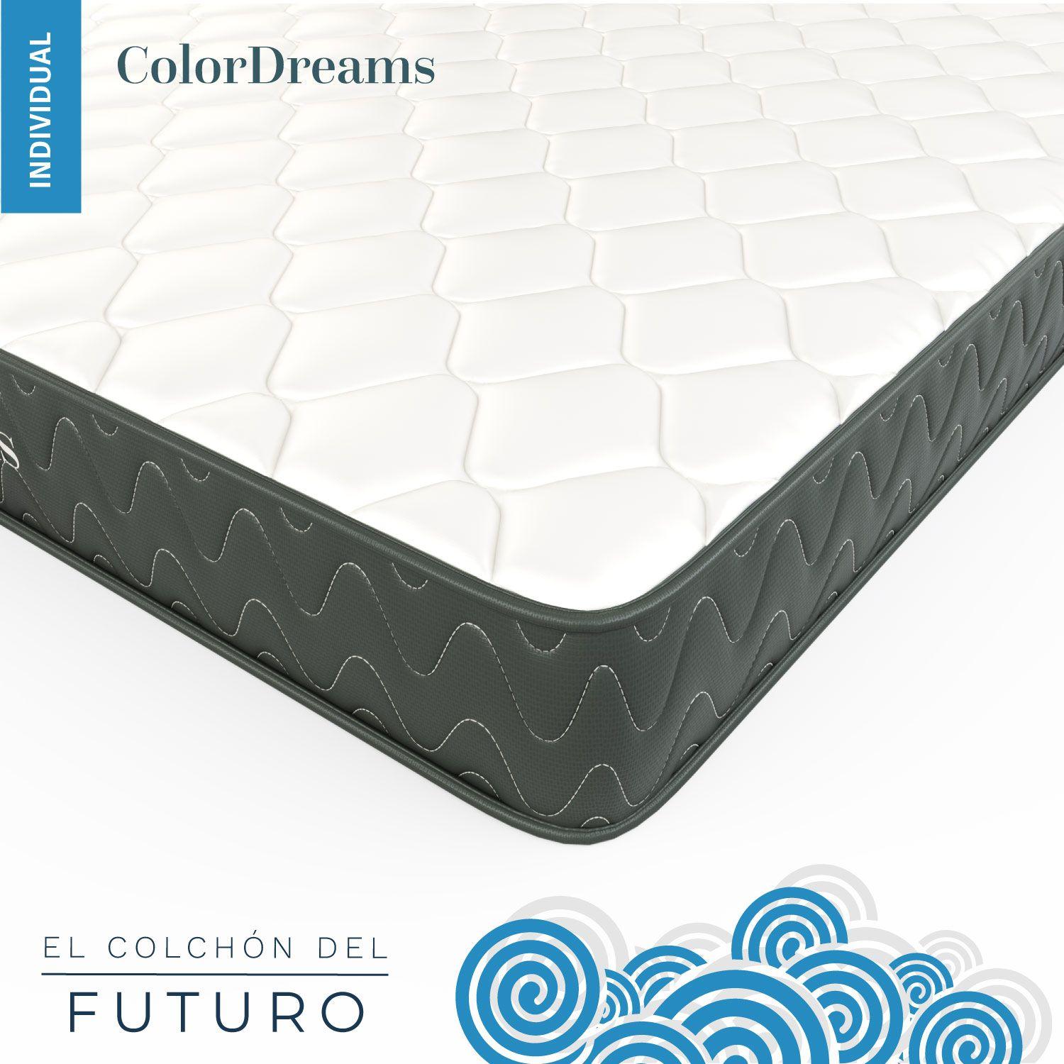 Colchon 1.5 Plazas Espuma ColorDreams 105cm x 190cm x 18.3cm-2