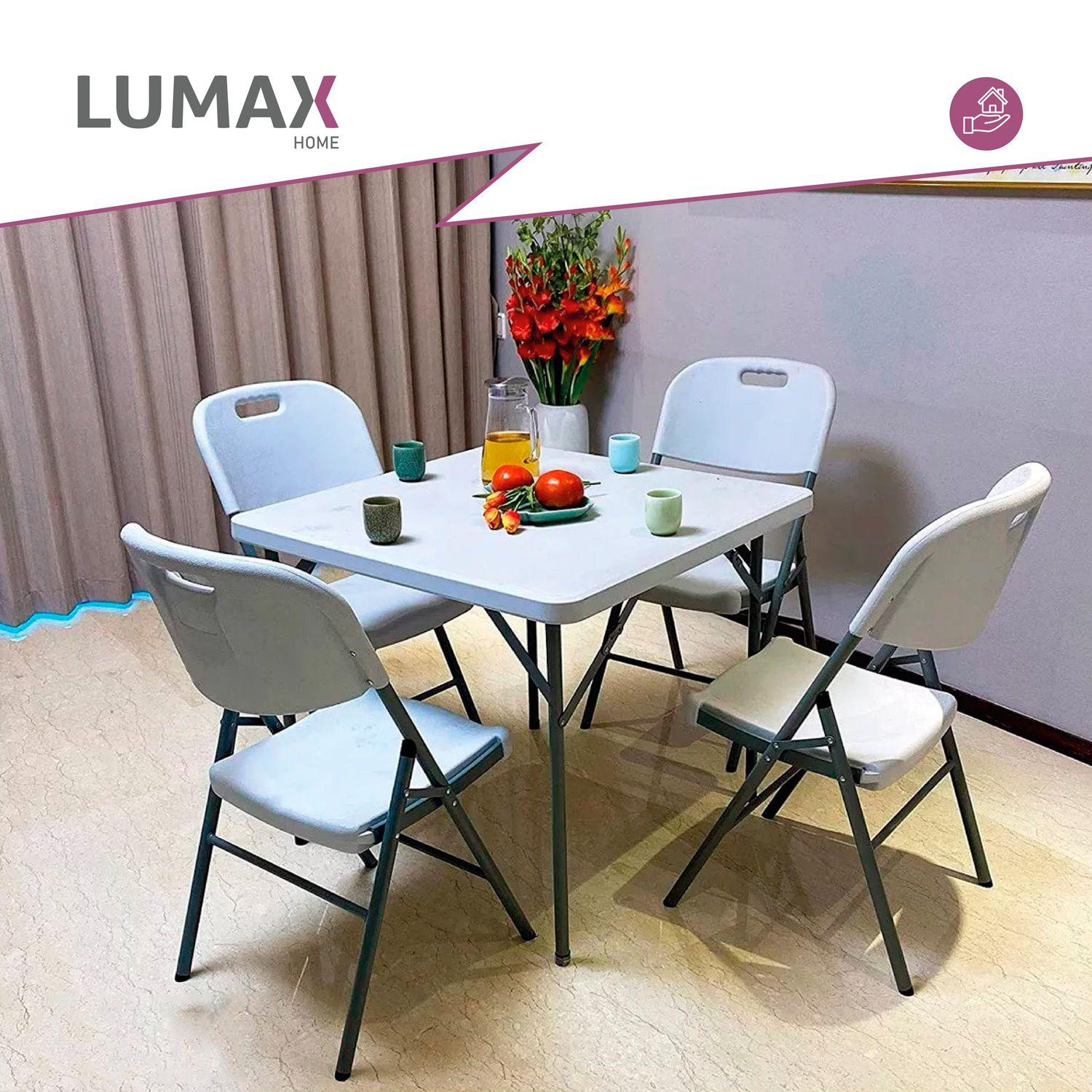 Set x4 Sillas Plegables De Plastico Para Fiestas Y Eventos-3