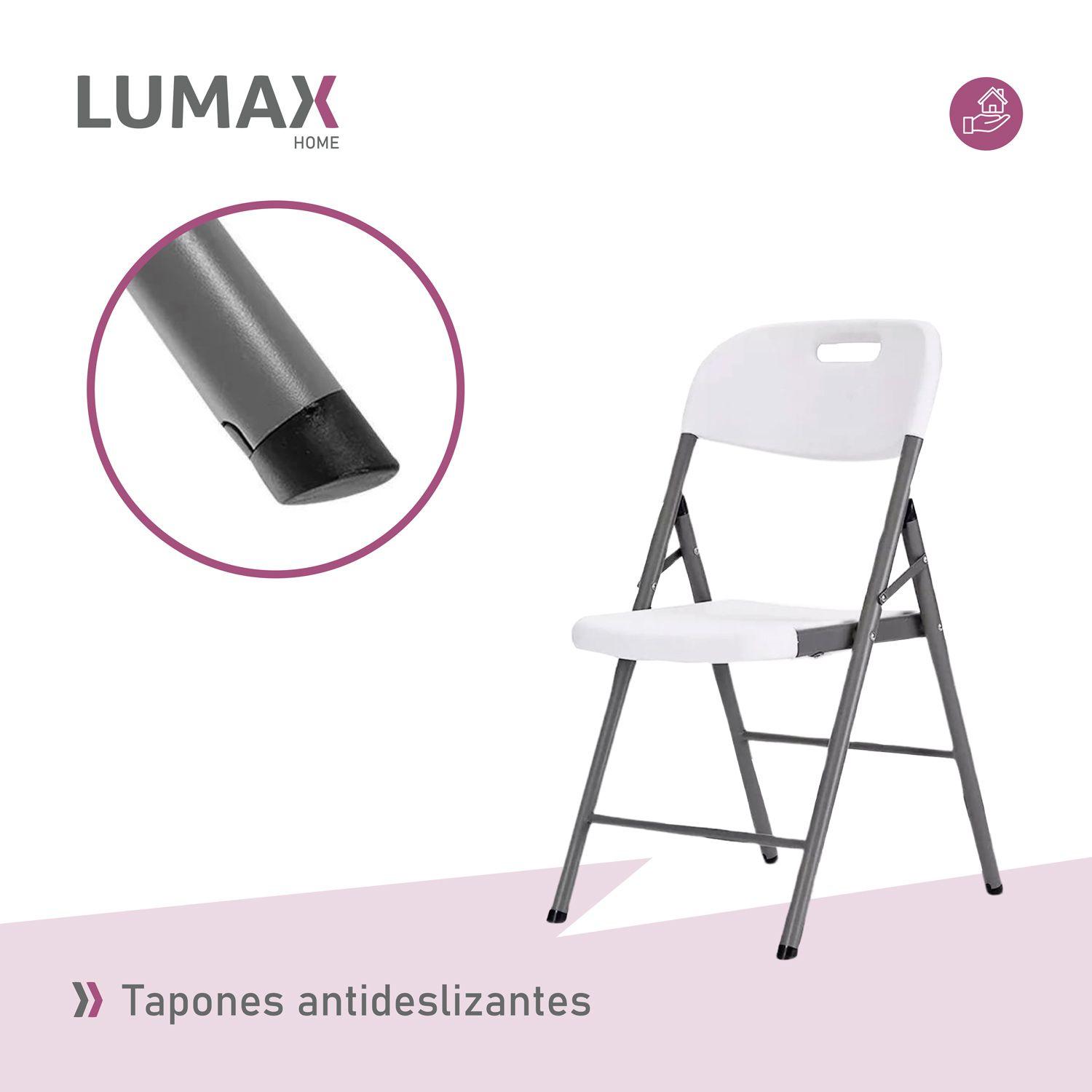 Set x4 Sillas Plegables De Plastico Para Fiestas Y Eventos-5