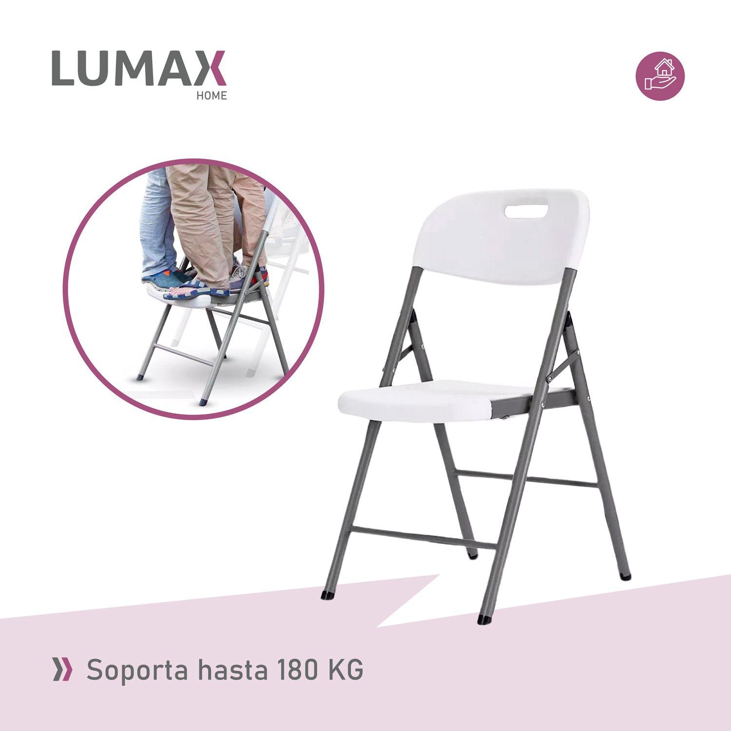 Set x4 Sillas Plegables De Plastico Para Fiestas Y Eventos-6
